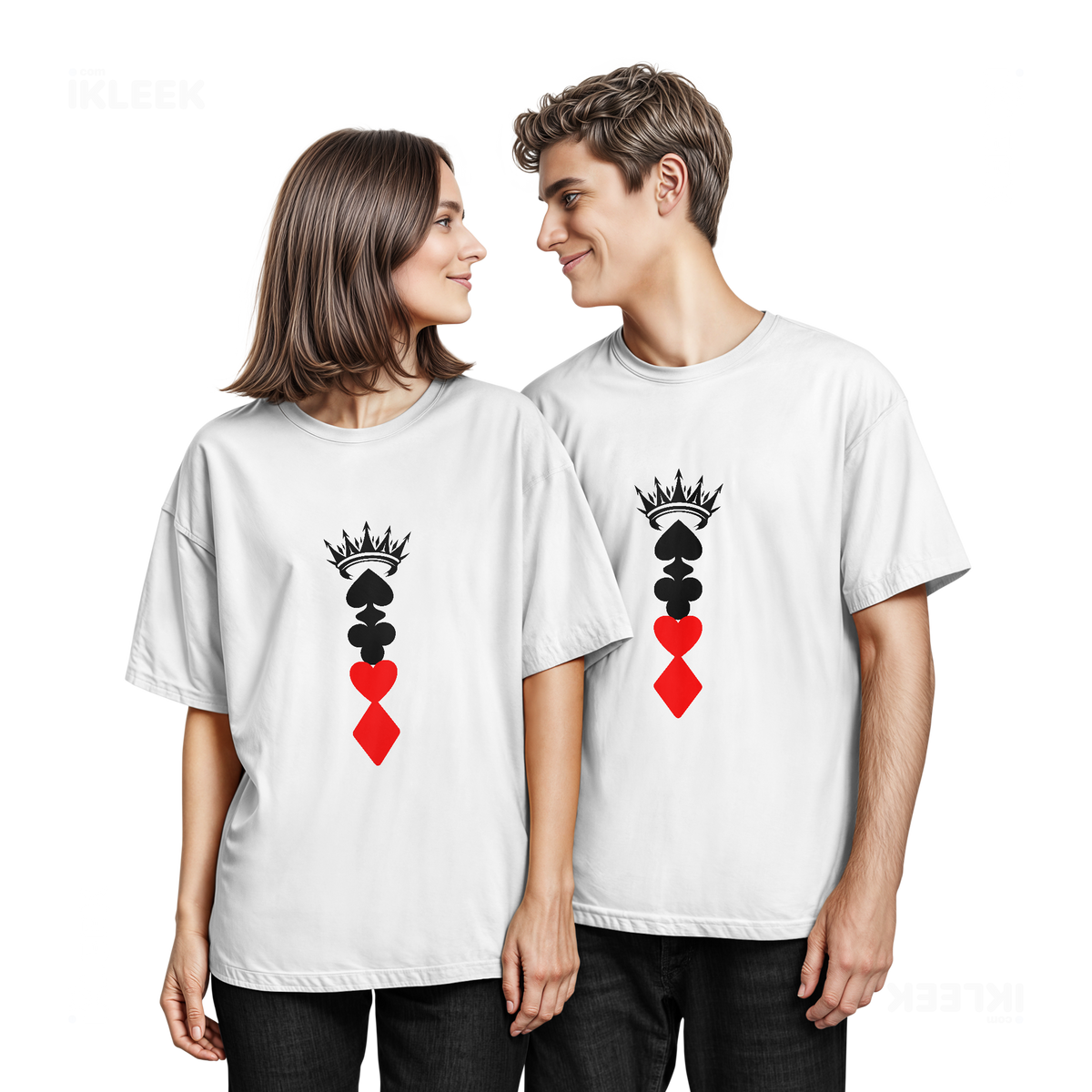 RoyalSuitStack Couple T Shirt 05 White