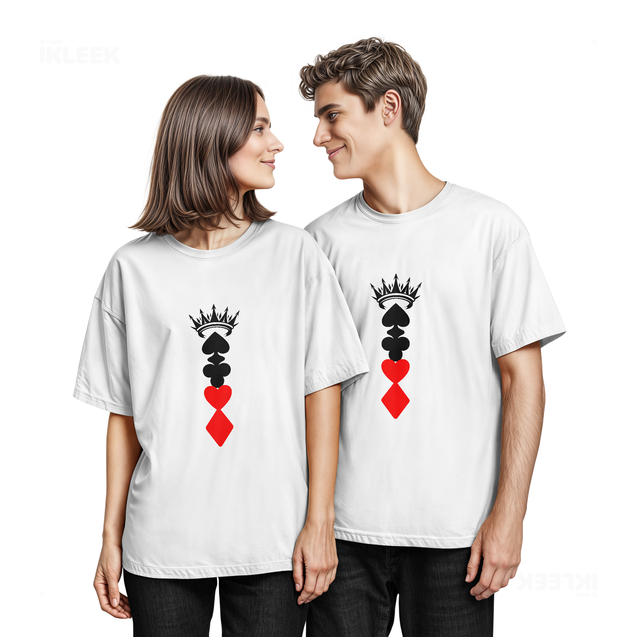 RoyalSuitStack Couple T Shirt 05 White