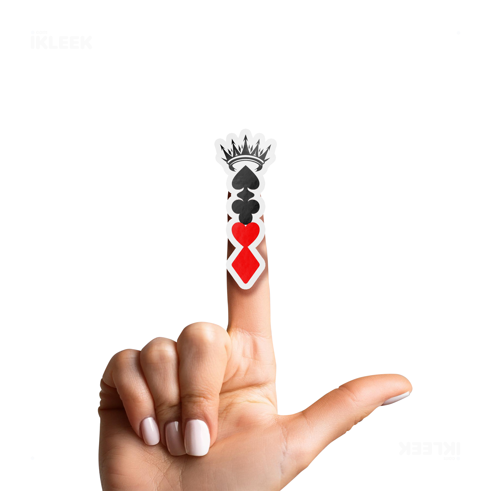 RoyalSuitStack Die Cut Outdoor Sticker 02 Clear
