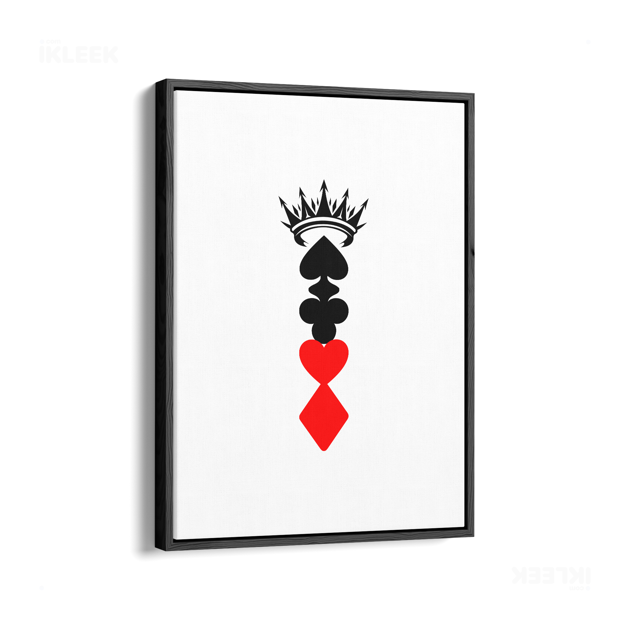 RoyalSuitStack Framed Canvas 01 Black Wood