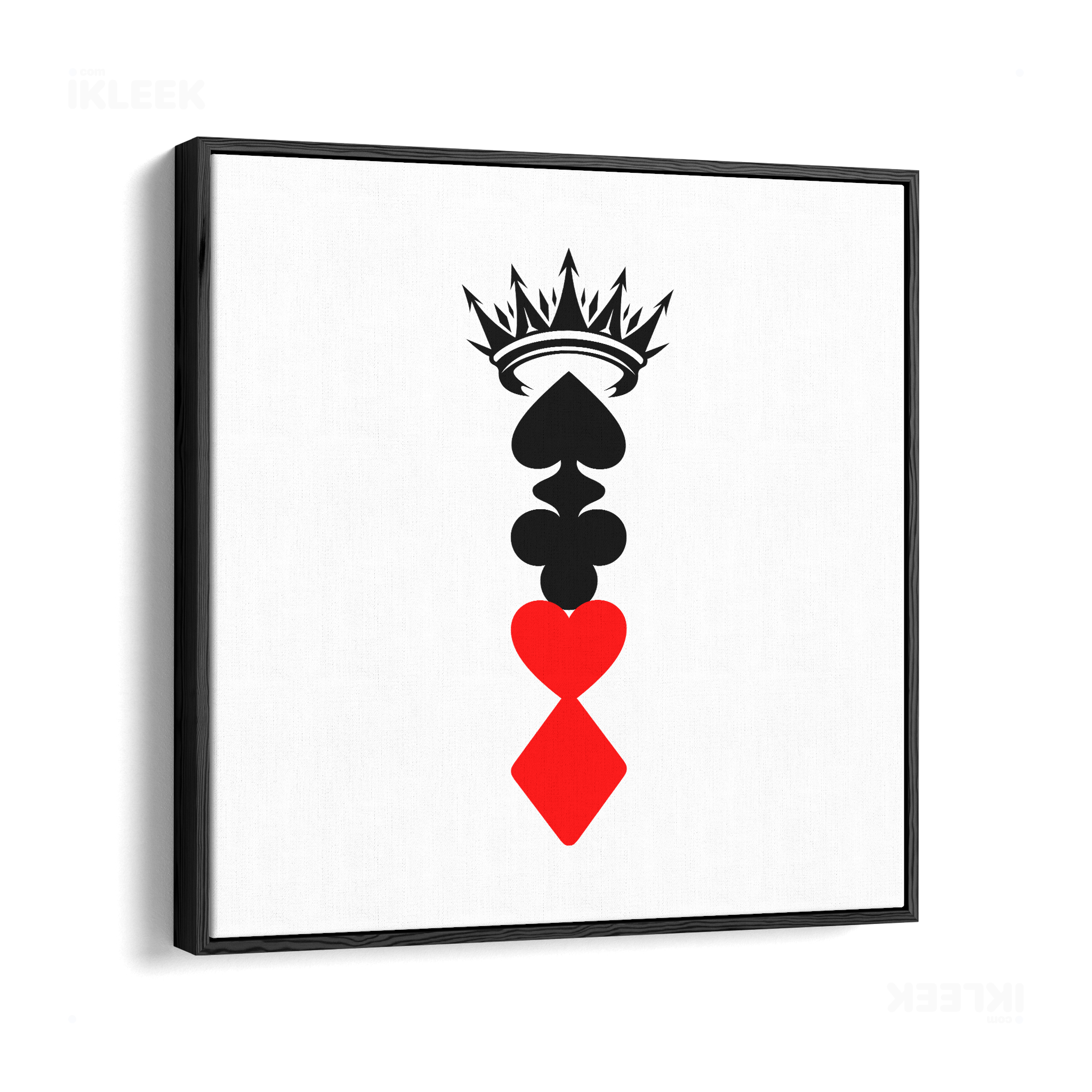 RoyalSuitStack Framed Canvas 04 Black Wood