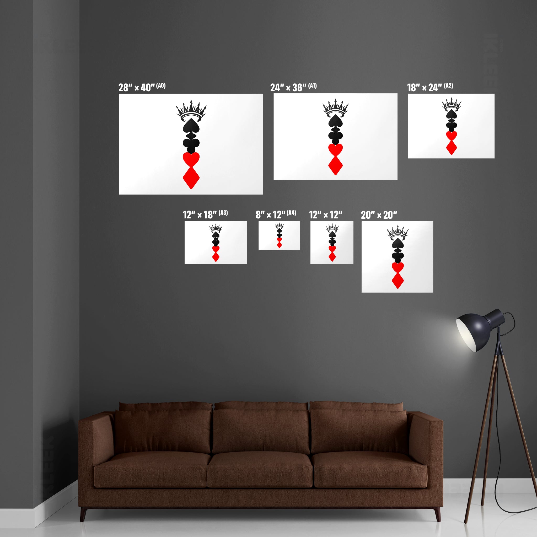 RoyalSuitStack Framed Poster 06 Black Aluminum