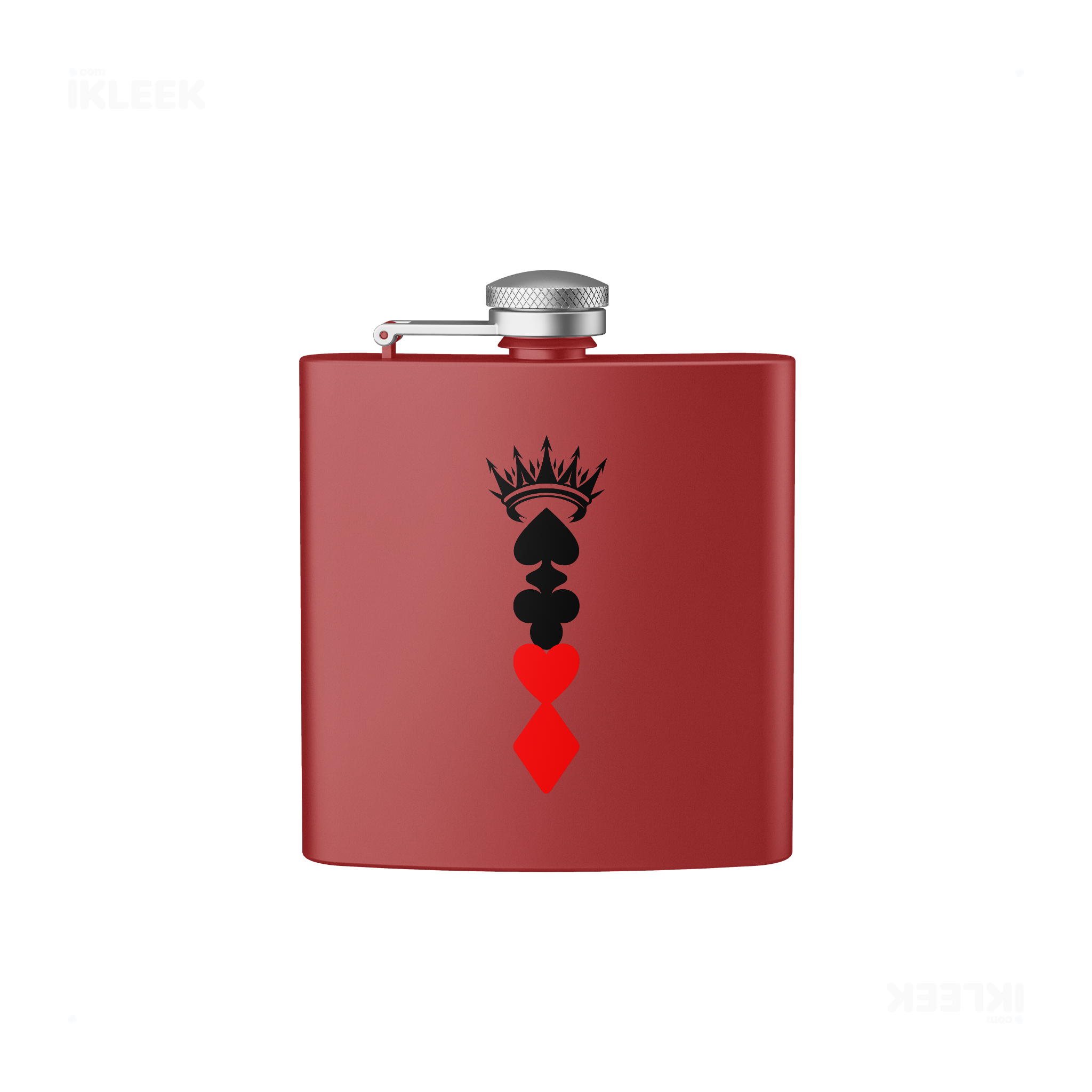 RoyalSuitStack Hip Flasks 01 Red