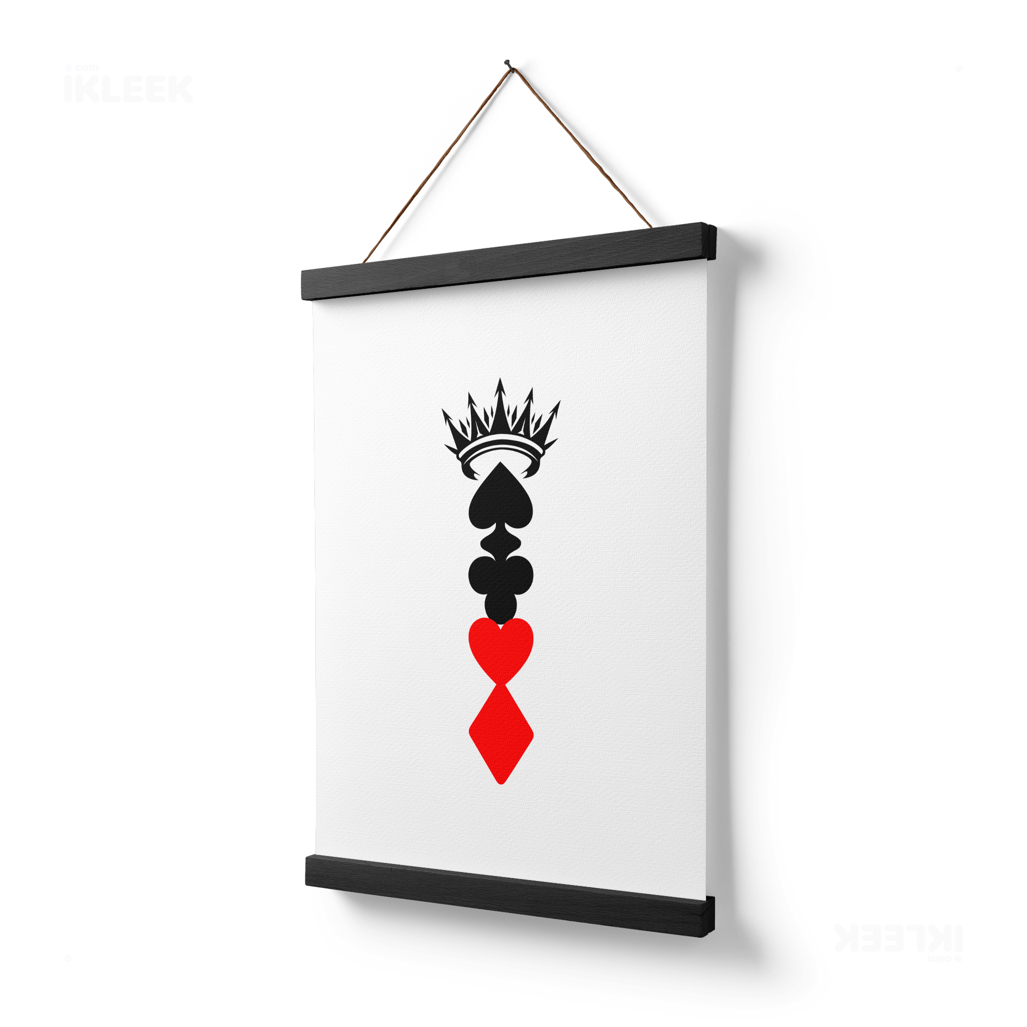RoyalSuitStack Magnetic Hanger Poster 03 Black Wood