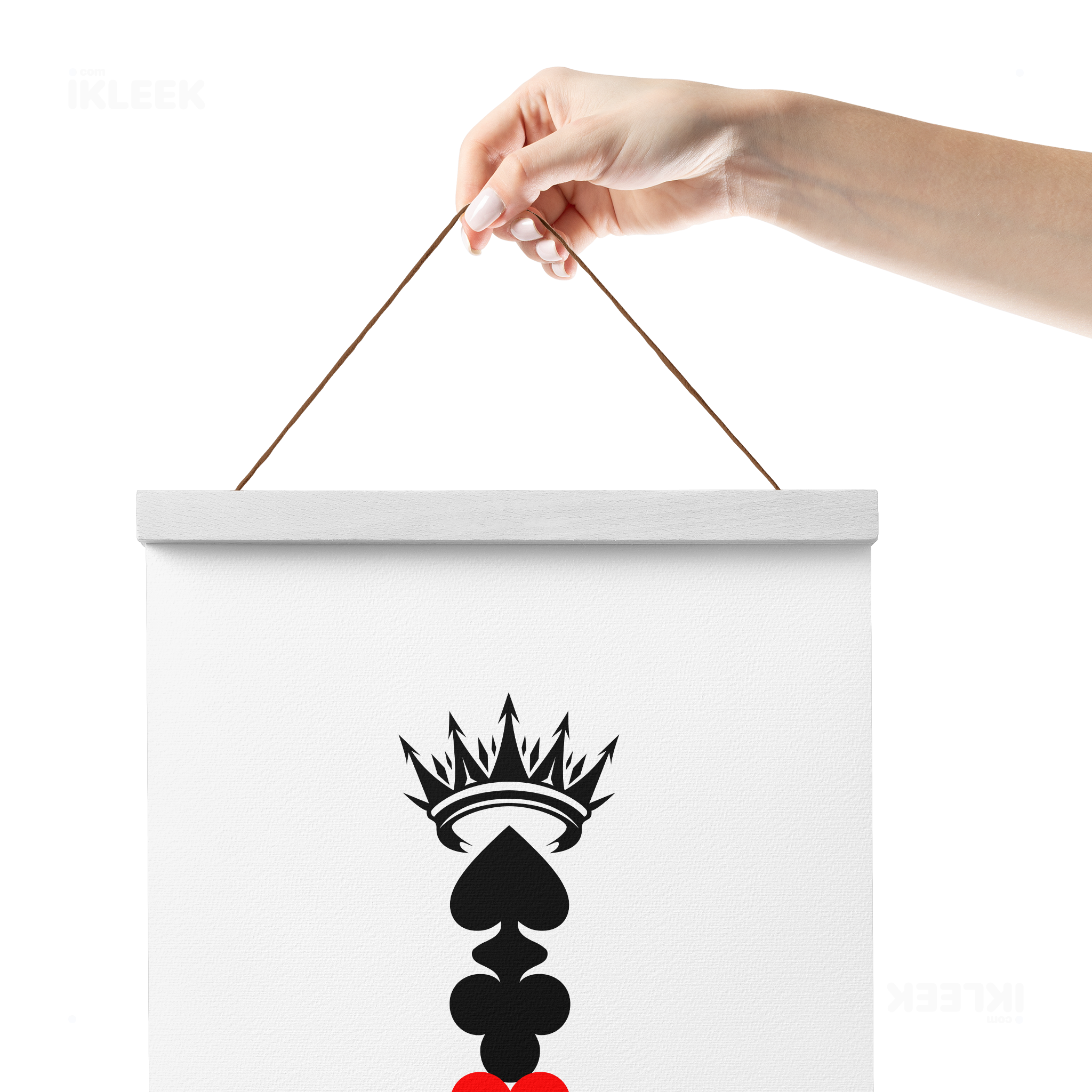 RoyalSuitStack Magnetic Hanger Poster 05 White Wood