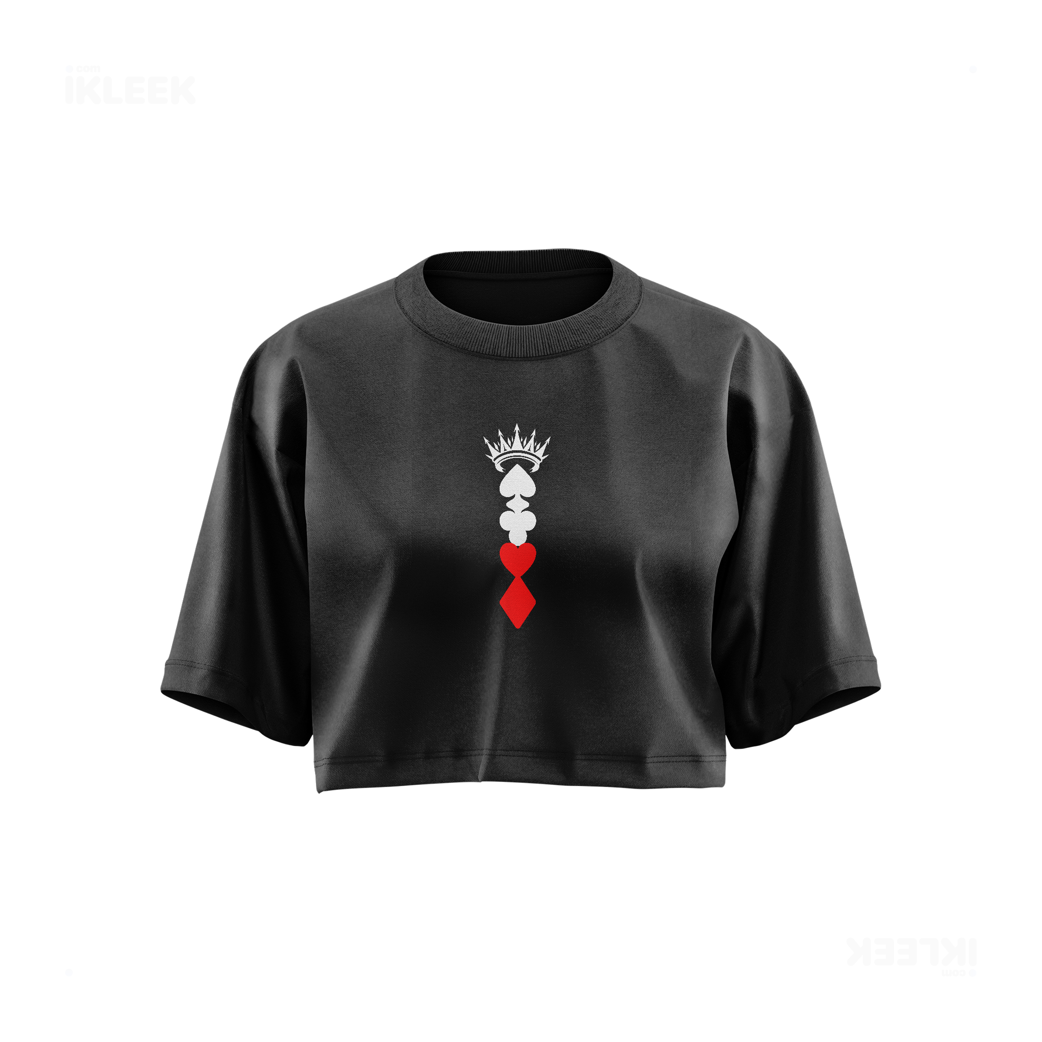 RoyalSuitStack Over Sized Crop Top 01 Faded Black