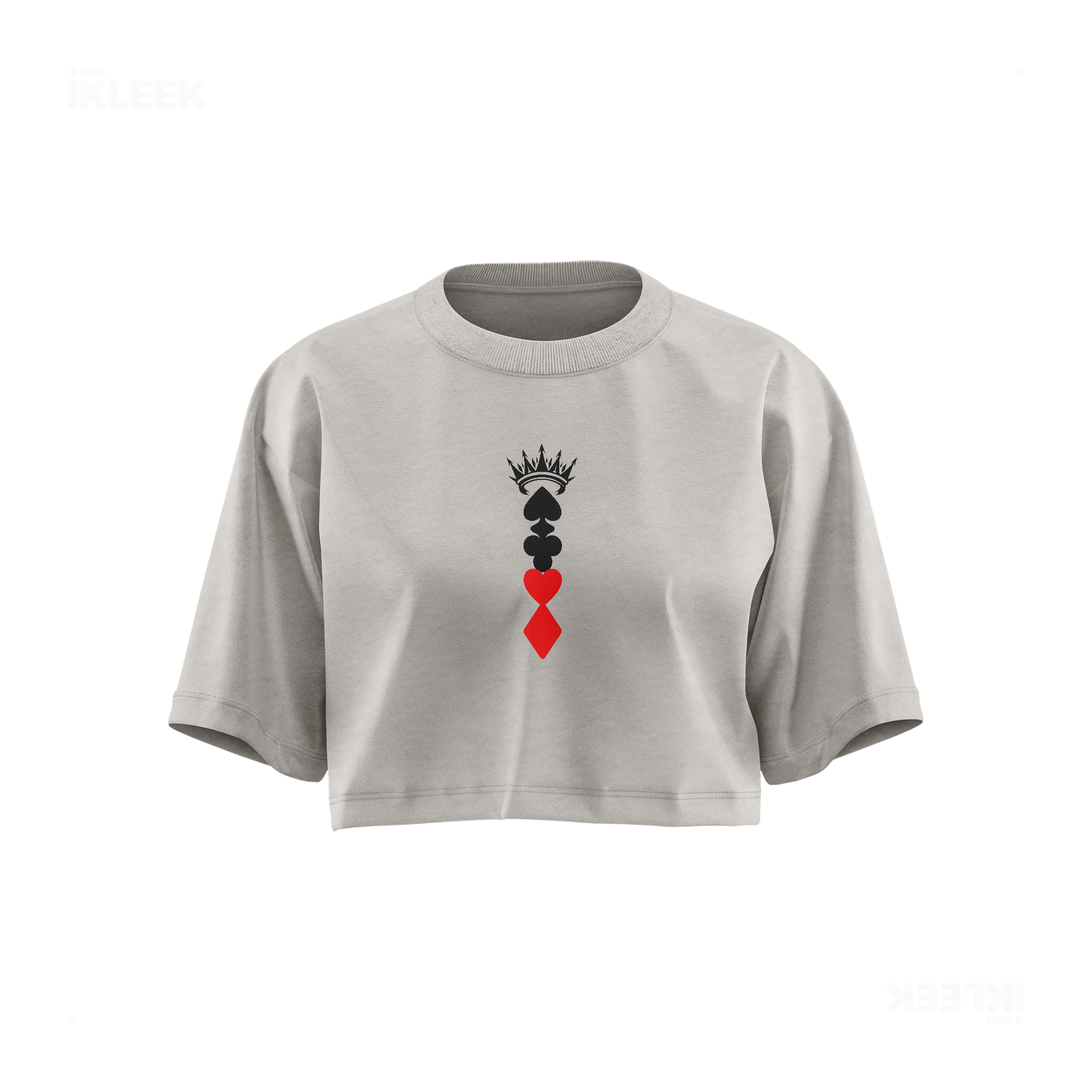 RoyalSuitStack Over Sized Crop Top 01 Faded Bone
