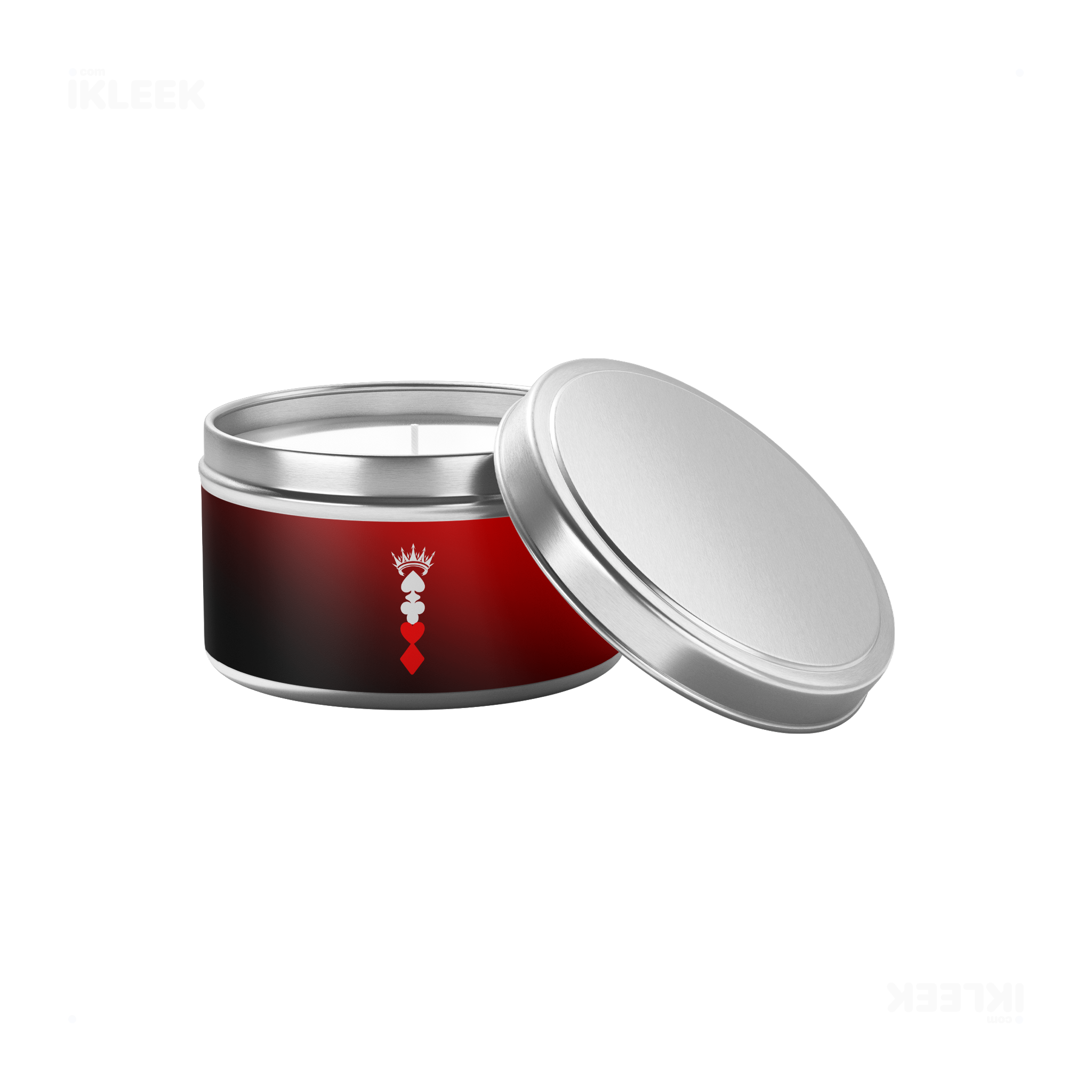 RoyalSuitStack Tin Candle 03 Silver