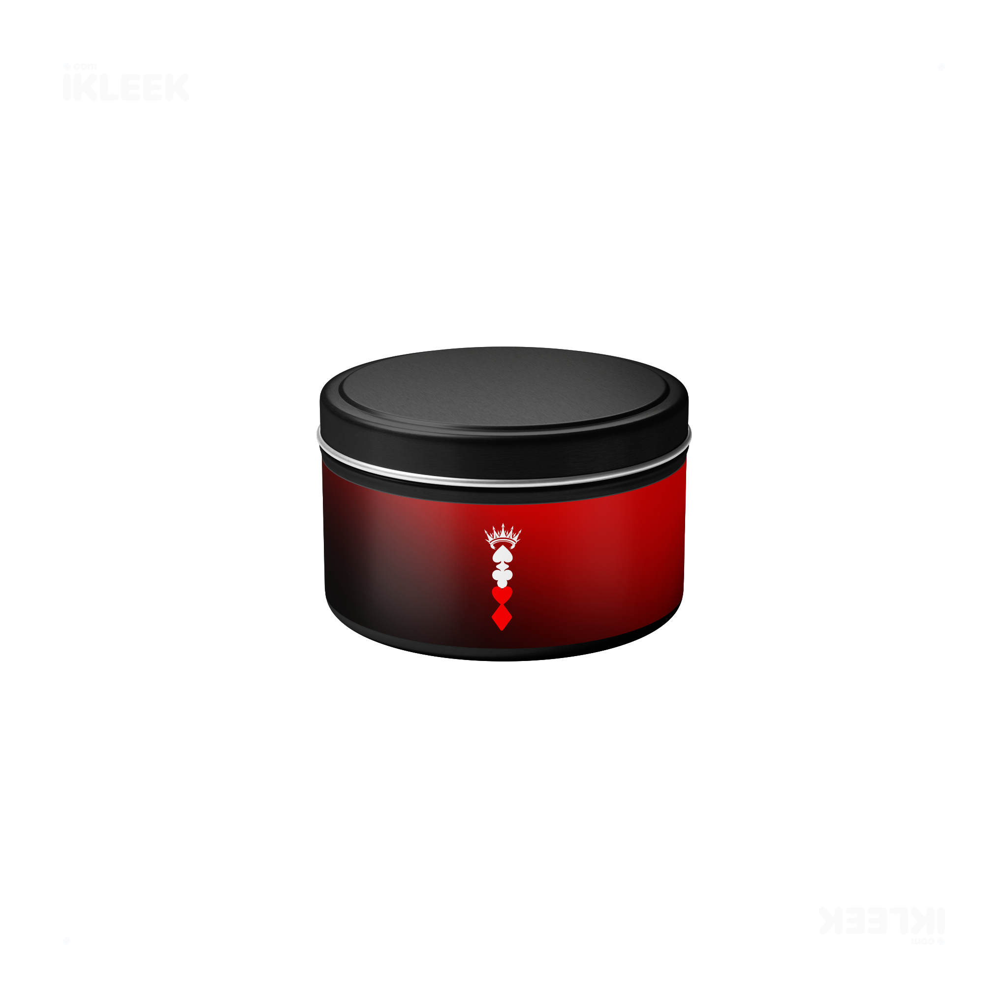 RoyalSuitStack Tin Candle 04 Black