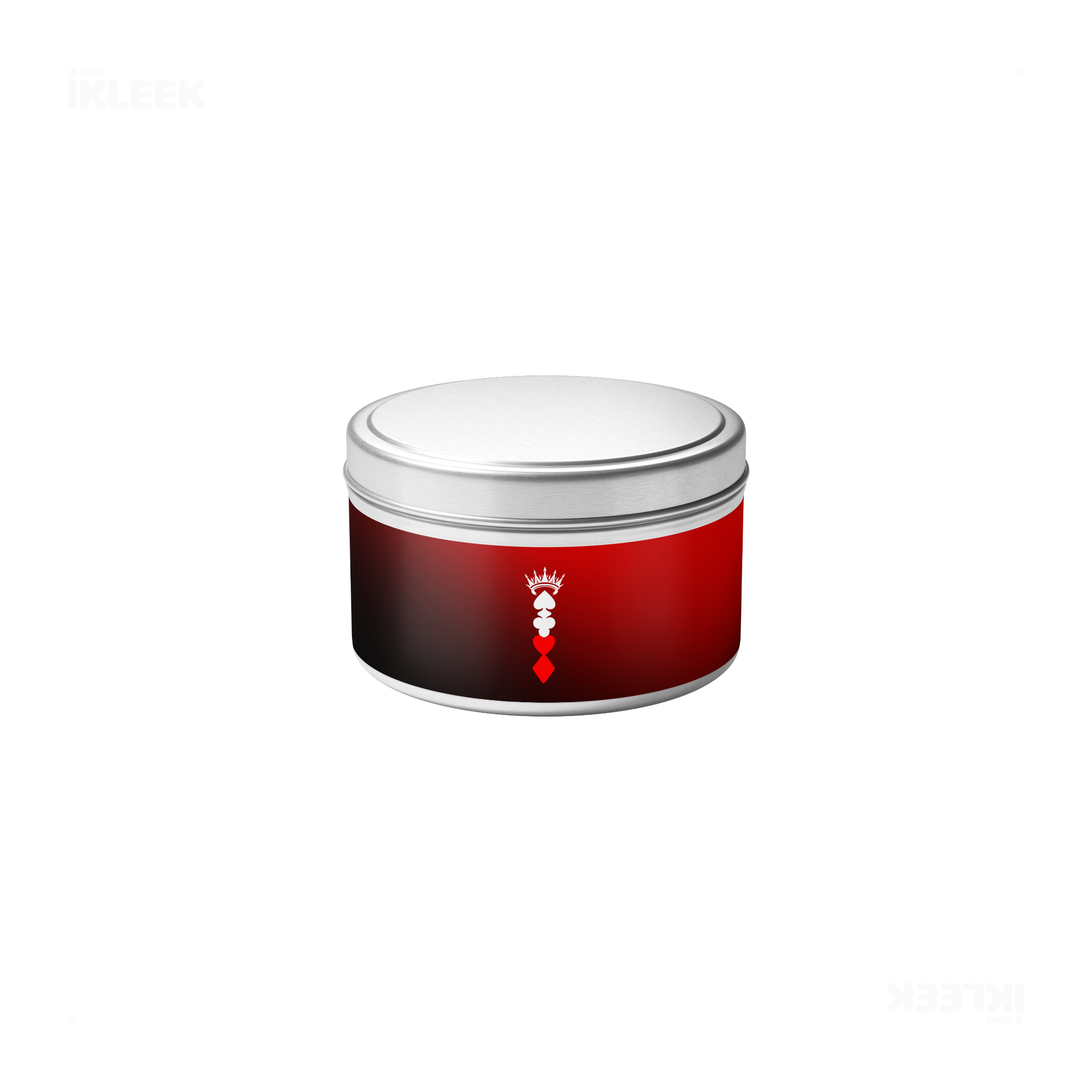 RoyalSuitStack Tin Candle 04 Silver