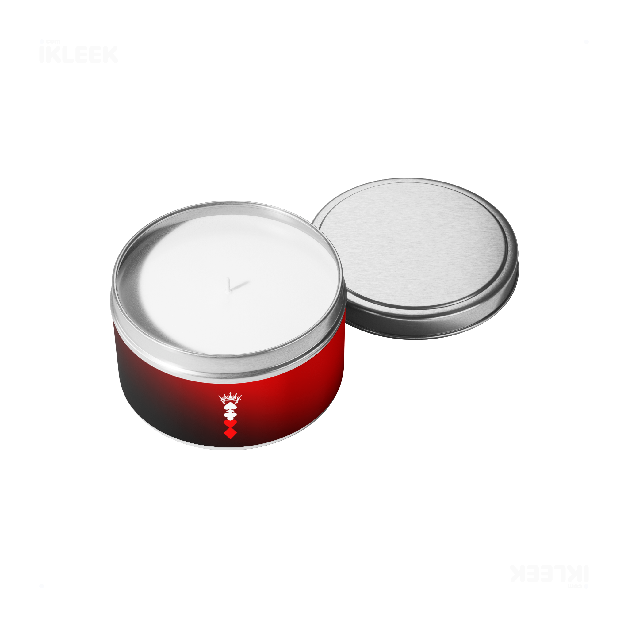 RoyalSuitStack Tin Candle 05 Silver