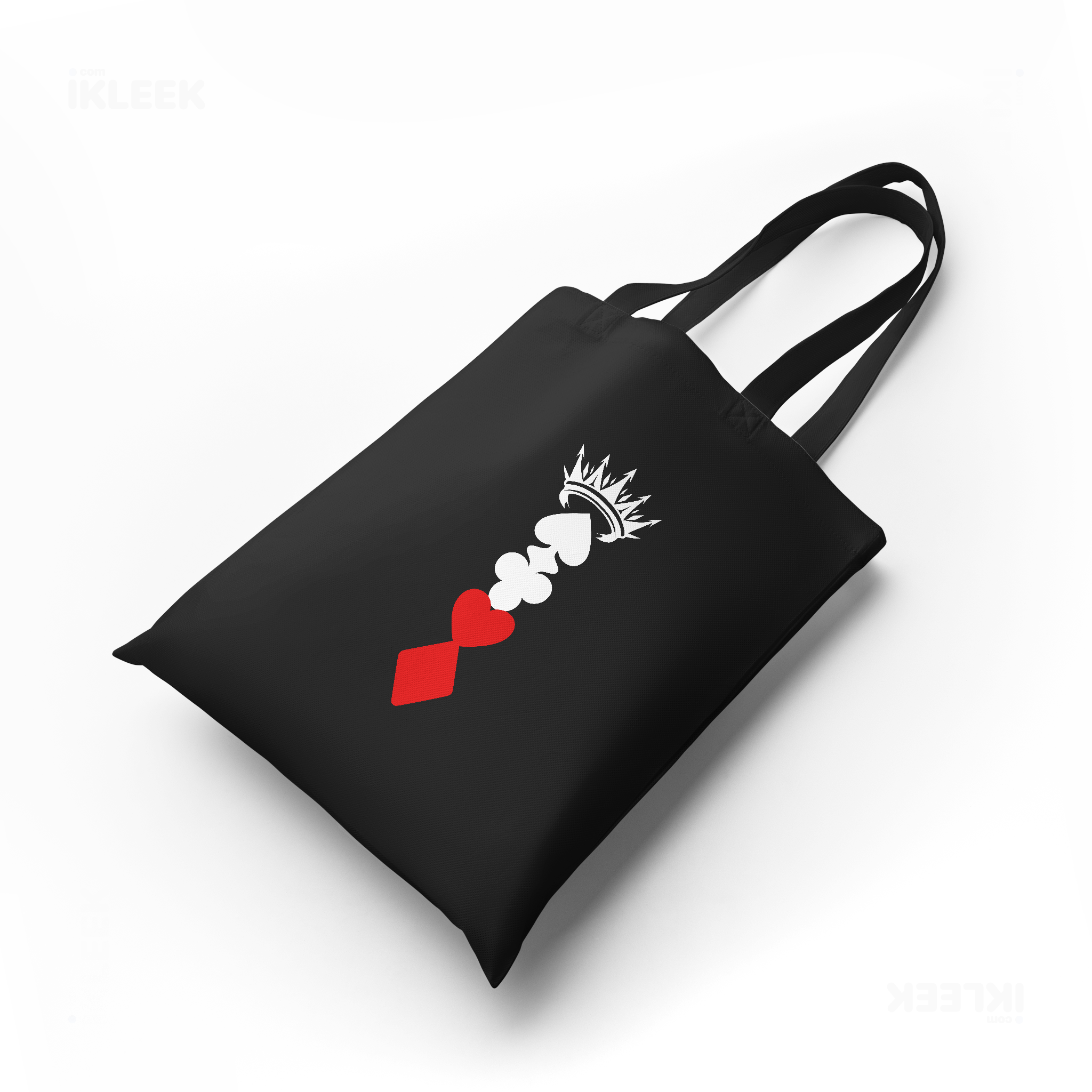 RoyalSuitStack Tote Bags 04 Black