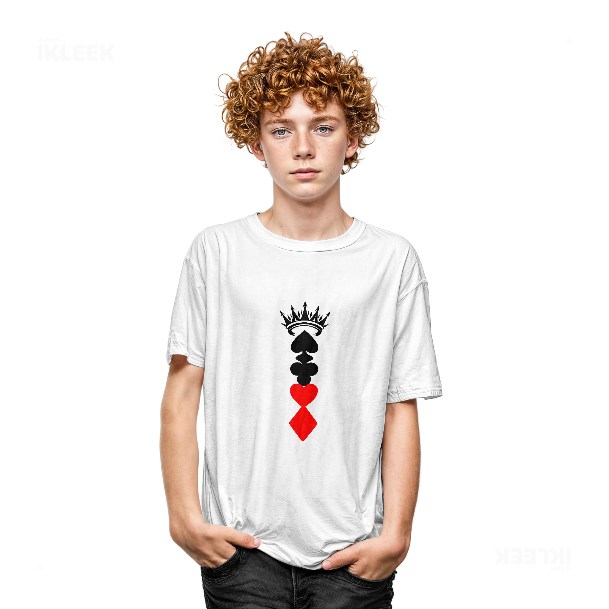 RoyalSuitStack Youth T Shirt 05 White