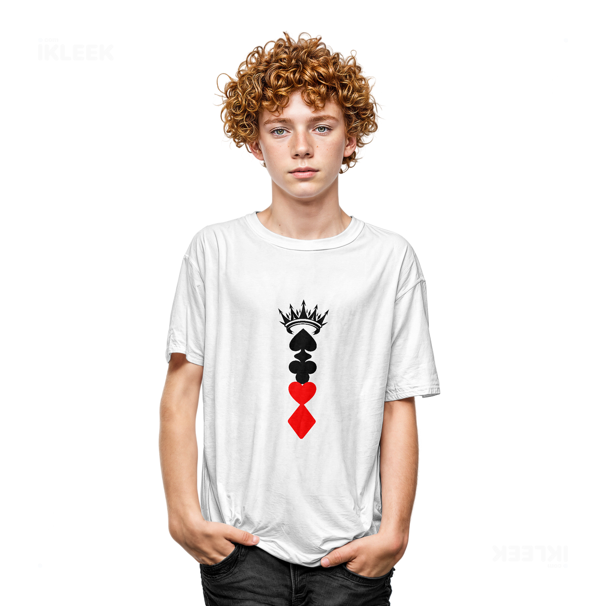 RoyalSuitStack Youth T Shirt 05 White