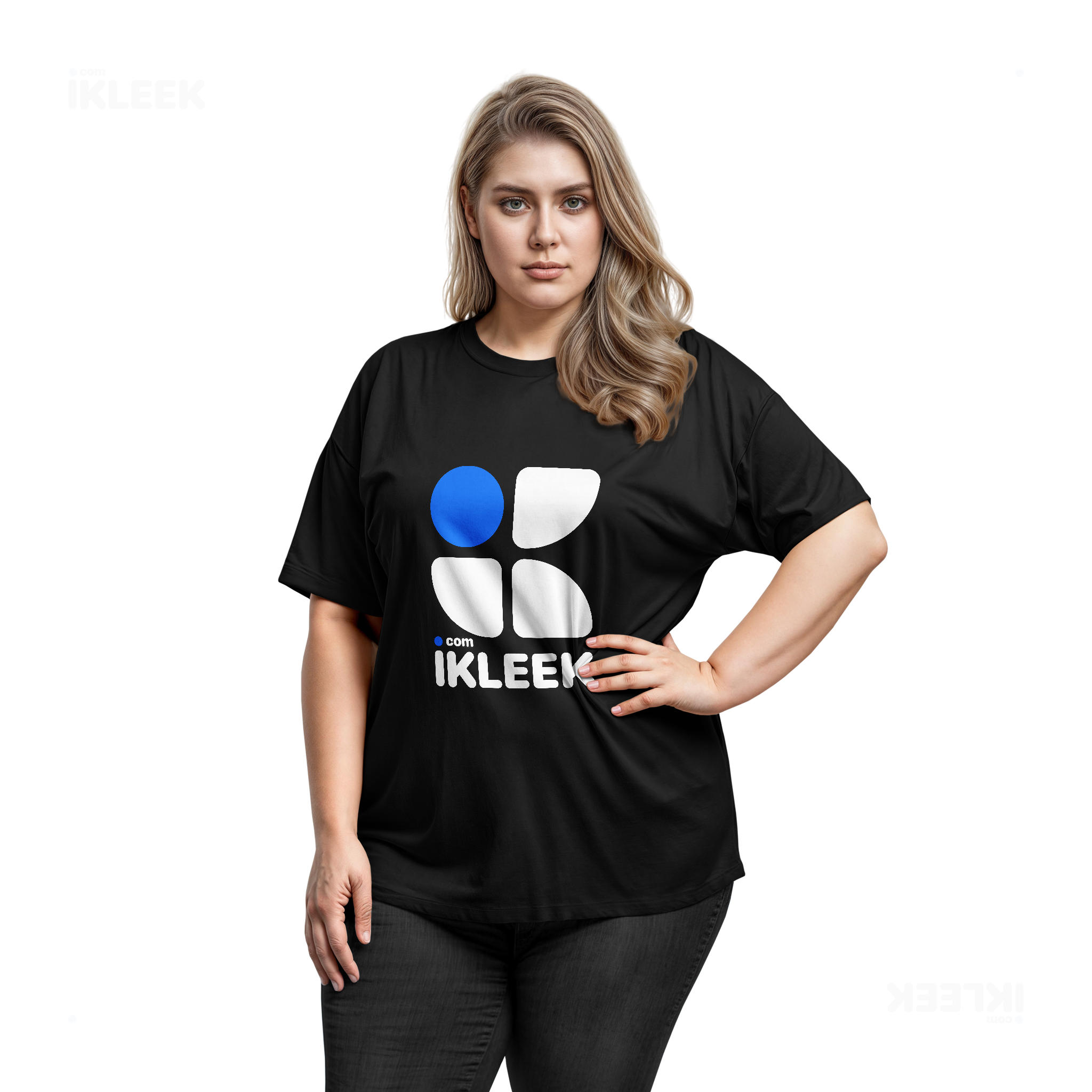 iKLEEKMark Adult T Shirt 03 Black