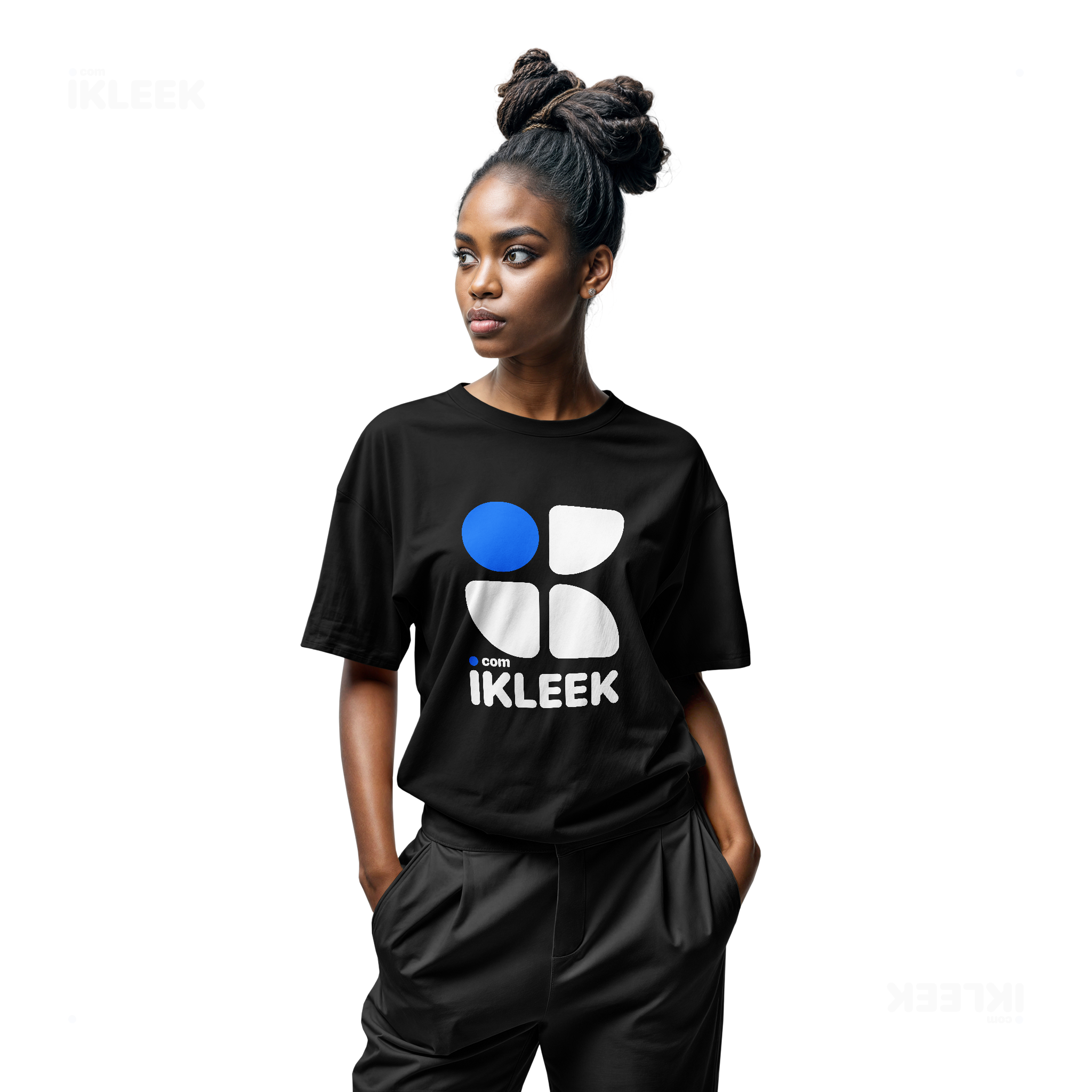 iKLEEKMark Adult T Shirt 04 Black