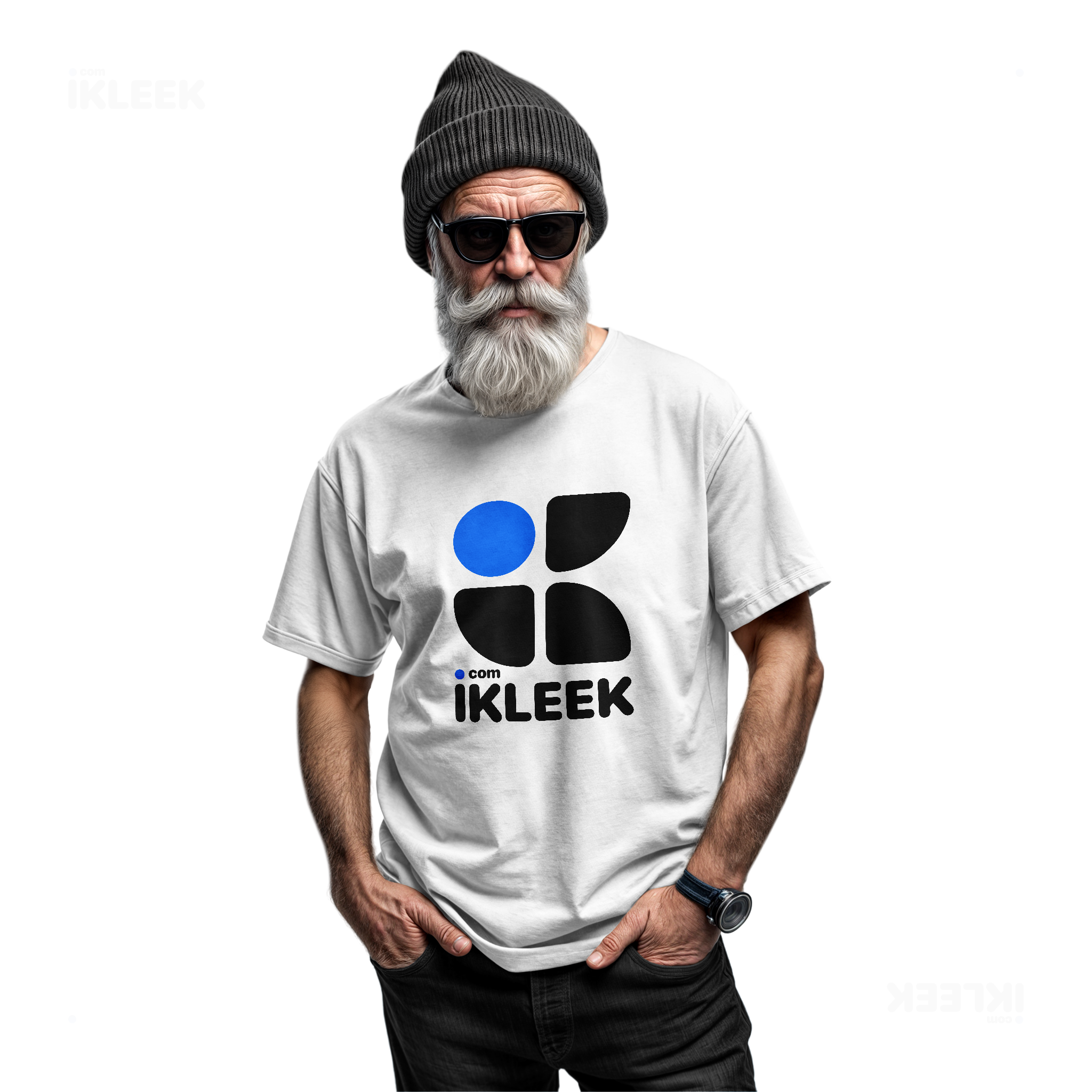 iKLEEKMark Adult T Shirt 06 White