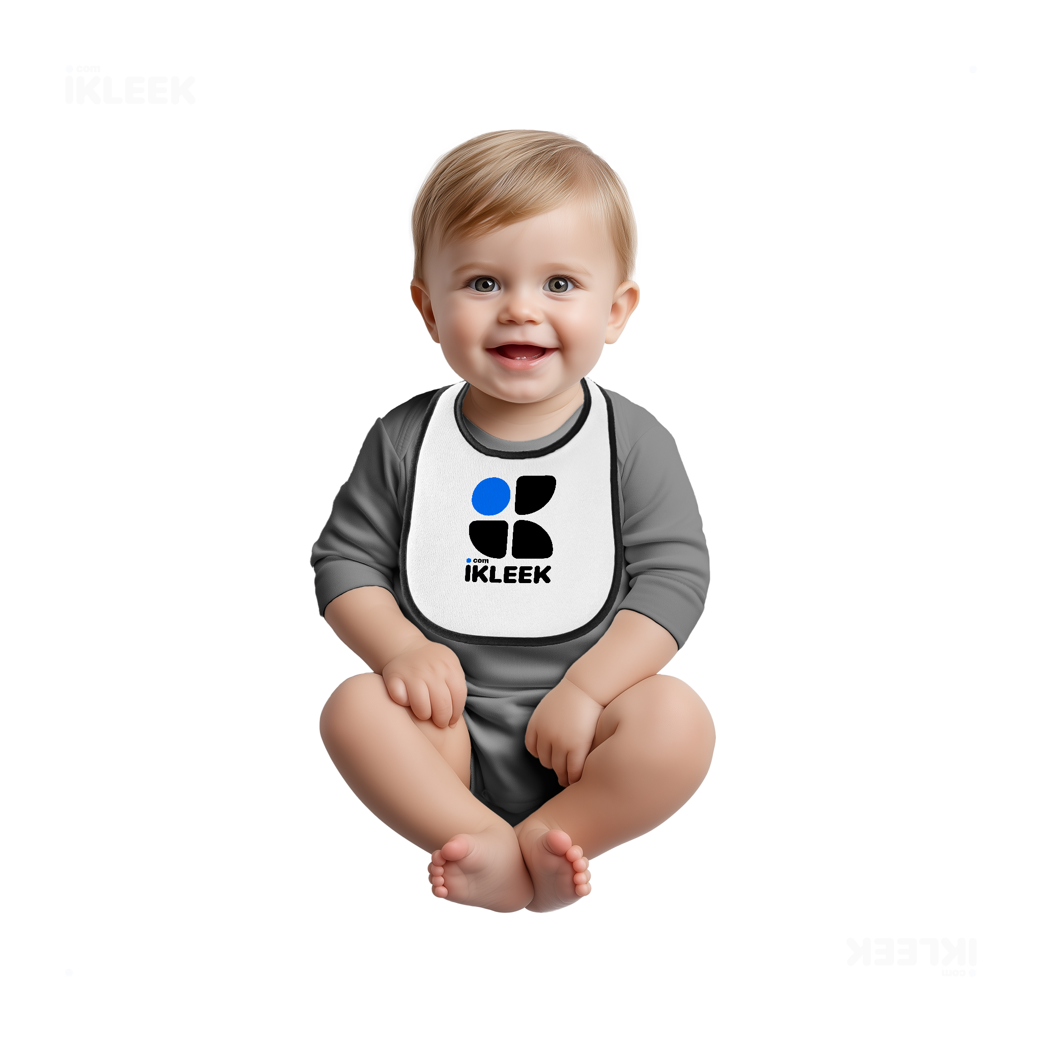 iKLEEKMark Baby Bibs 03 White Black