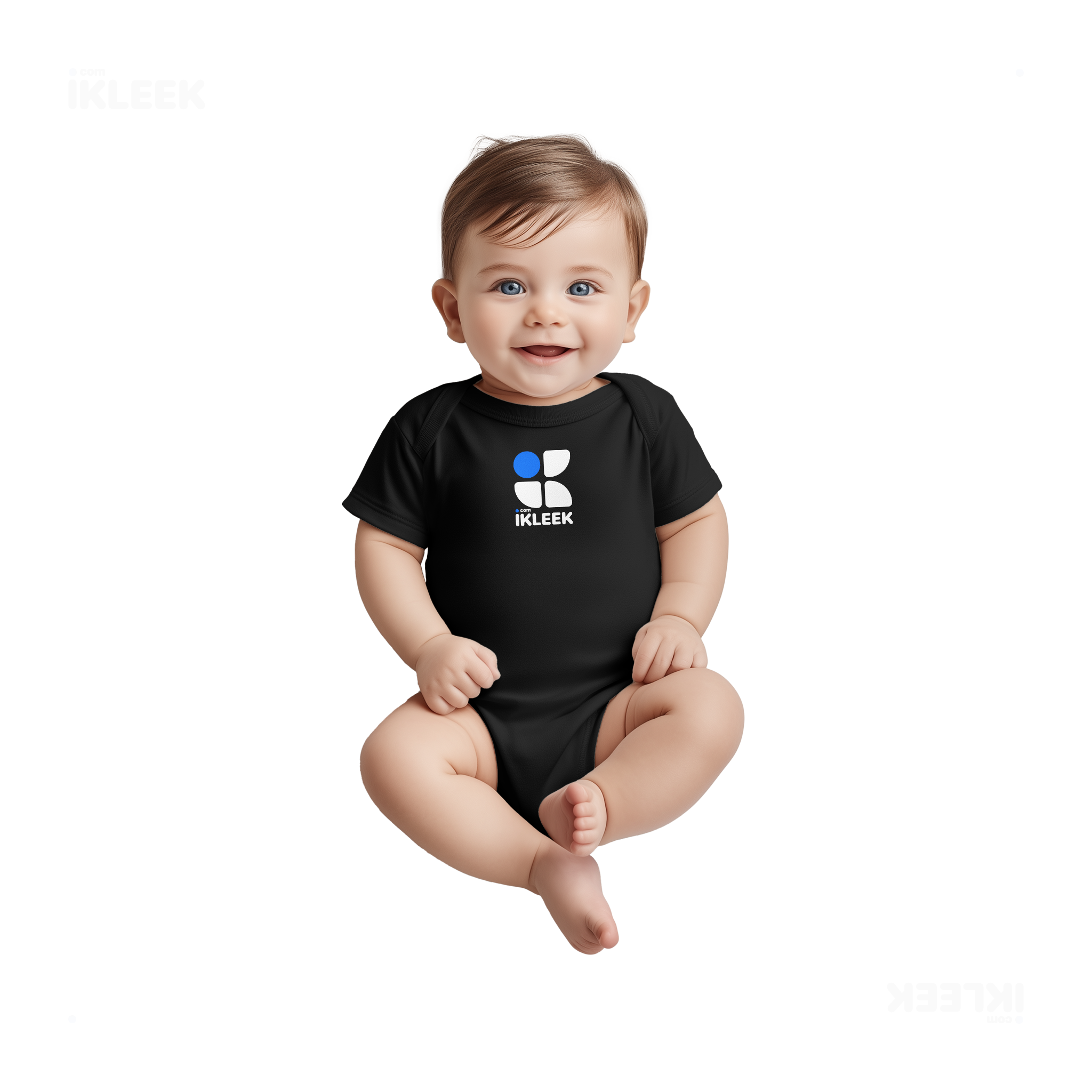 iKLEEKMark Baby Onesies 03 Black