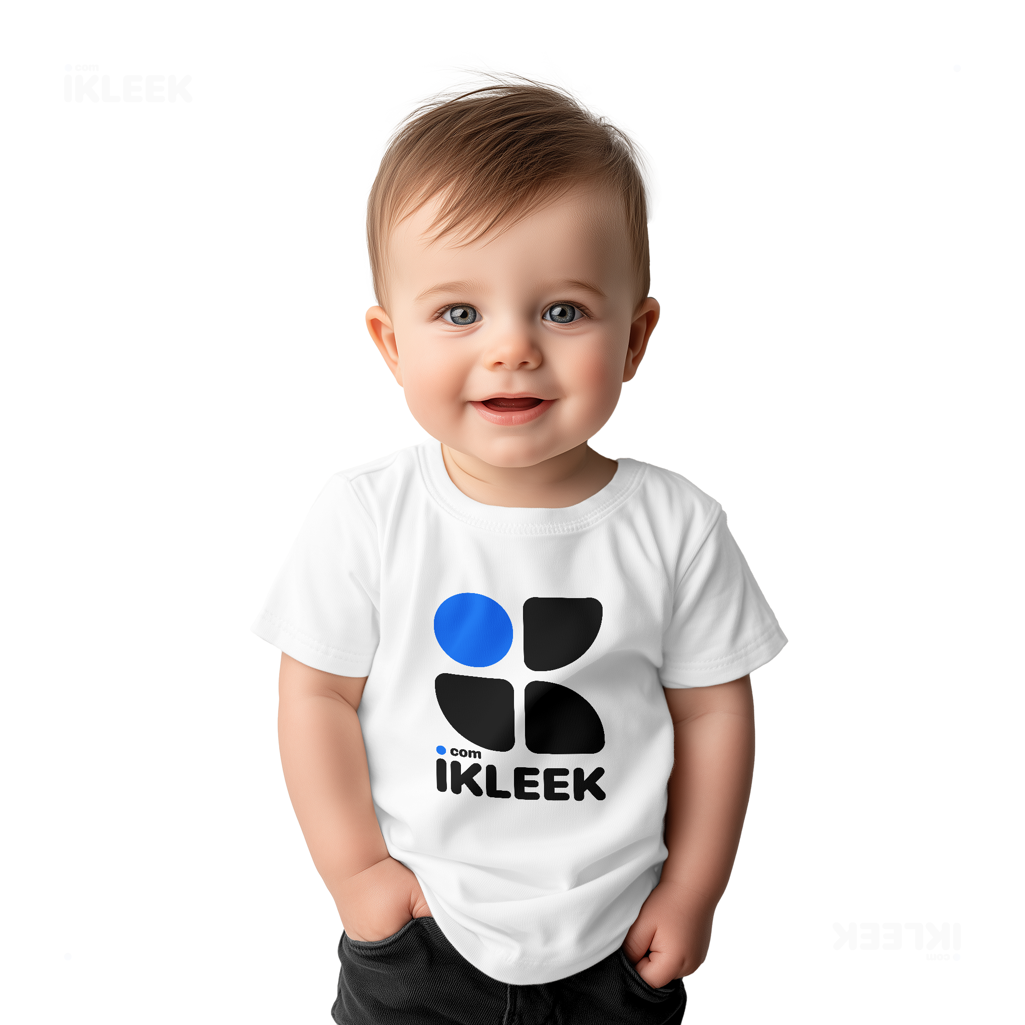 iKLEEKMark Baby T Shirt 03 White