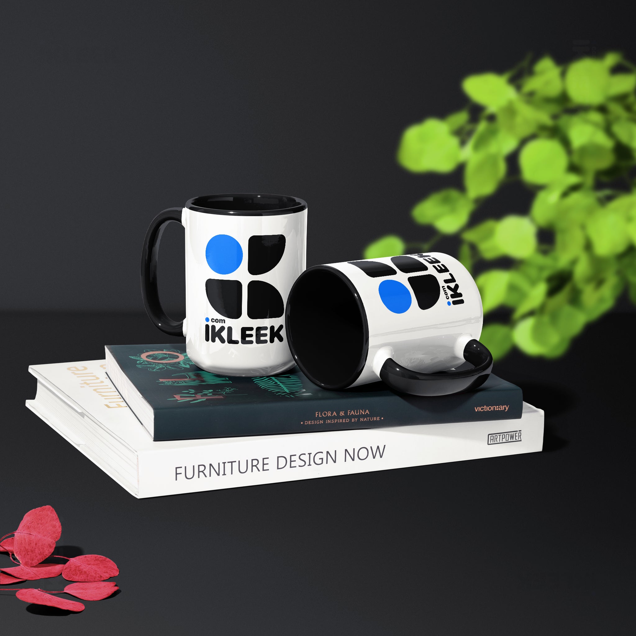 iKLEEKMark Ceramic Mug 02 White Black
