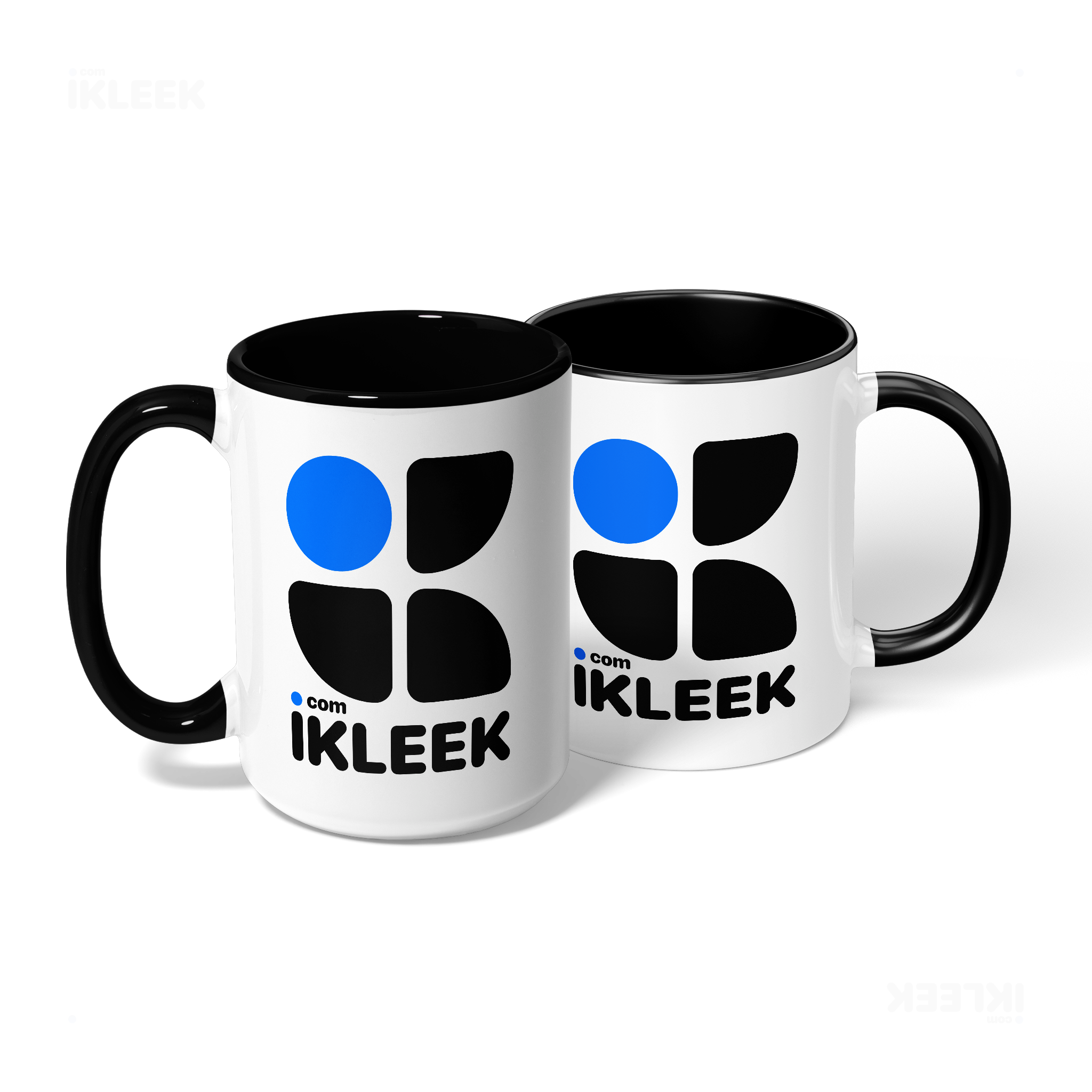 iKLEEKMark Ceramic Mug 08 White Black