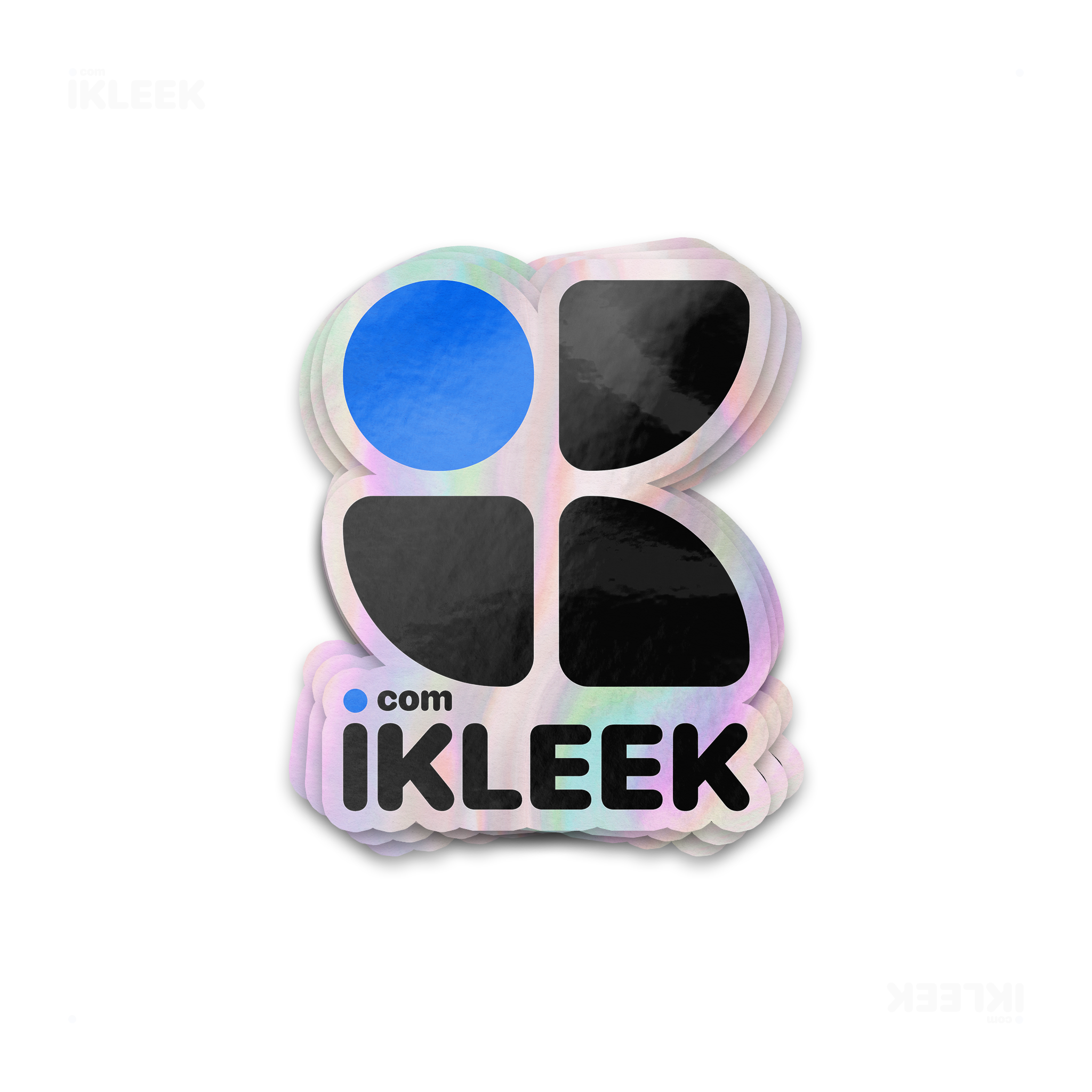 iKLEEKMark Die Cut Holographic Sticker 01