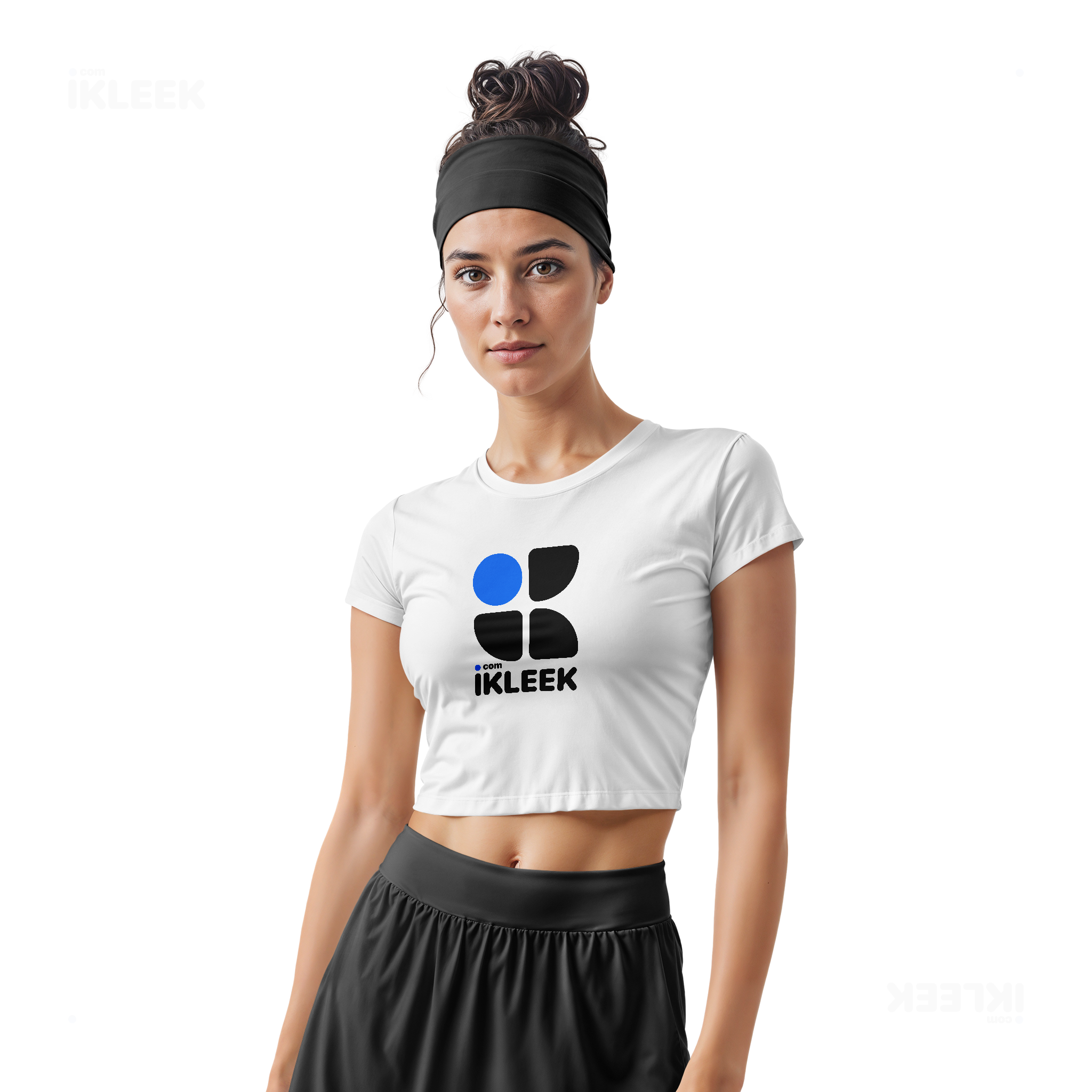 iKLEEKMark Fitted Crop Top 02 White