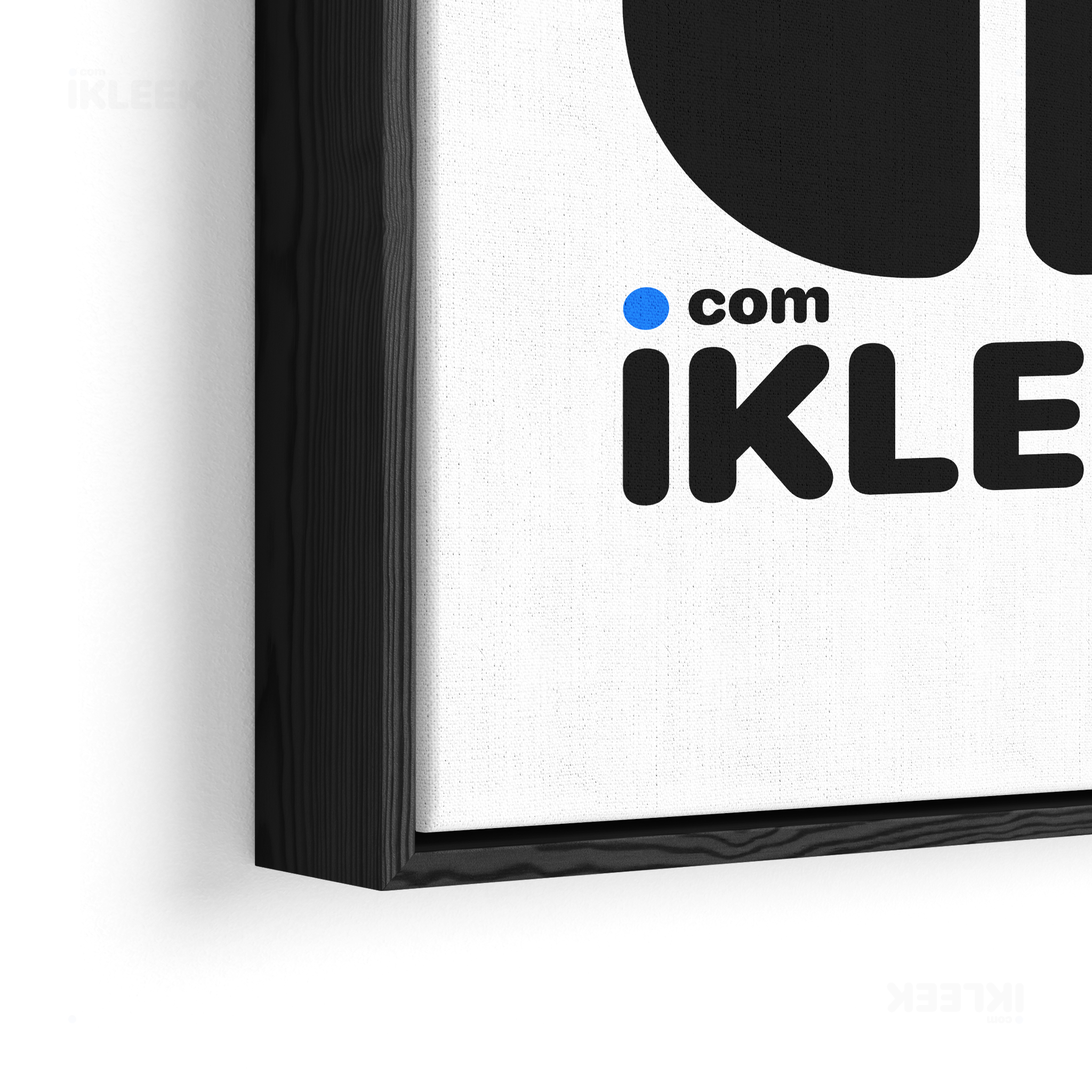 iKLEEKMark Framed Canvas 02 Black Wood