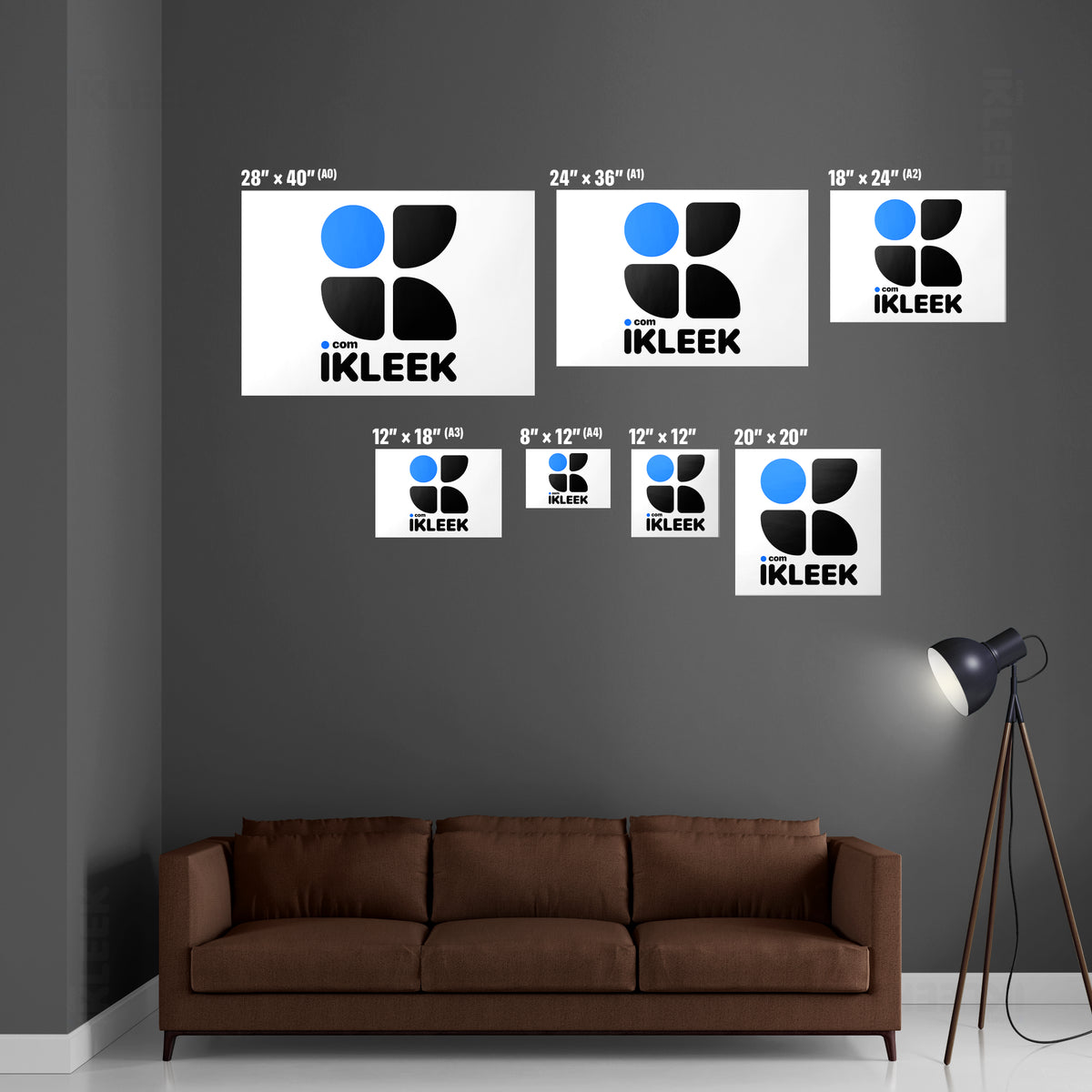 iKLEEKMark Framed Poster 06 White Wood