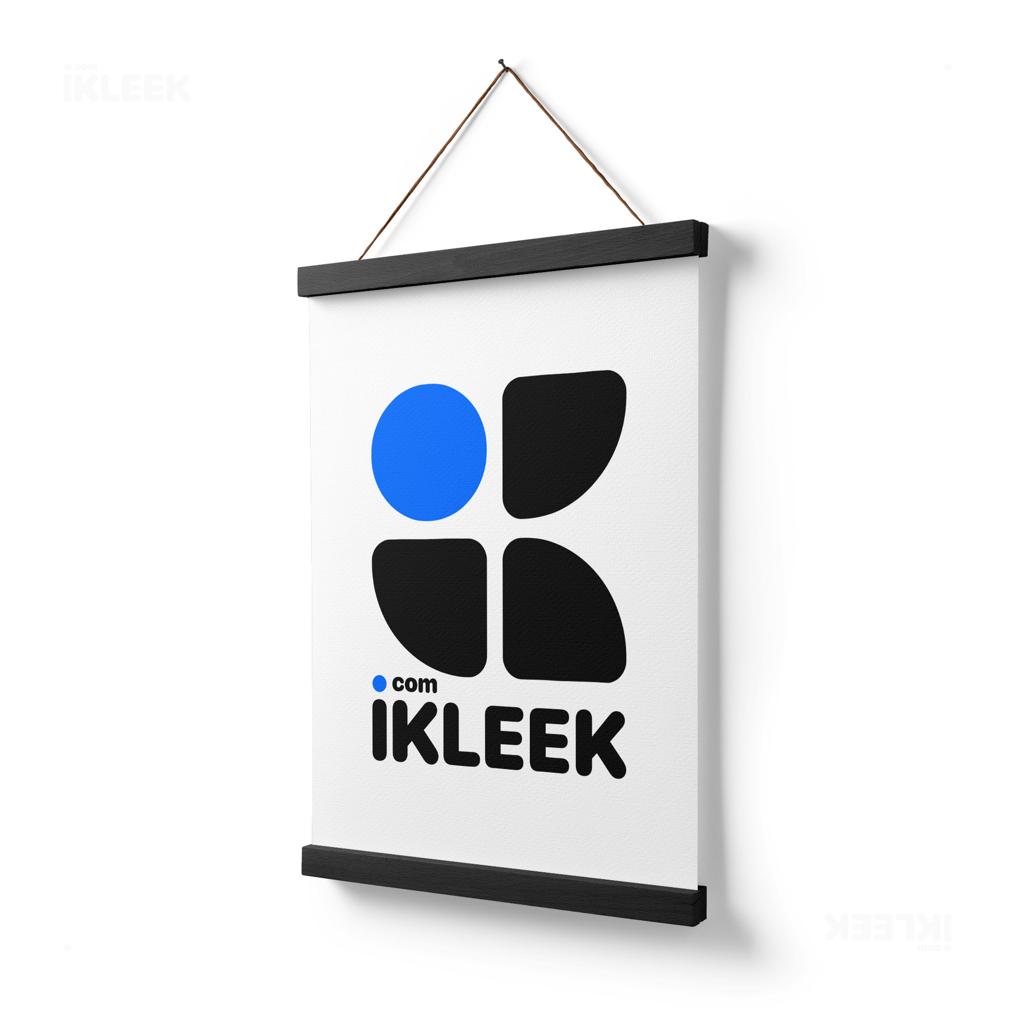 iKLEEKMark Magnetic Hanger Poster 03 Black Wood