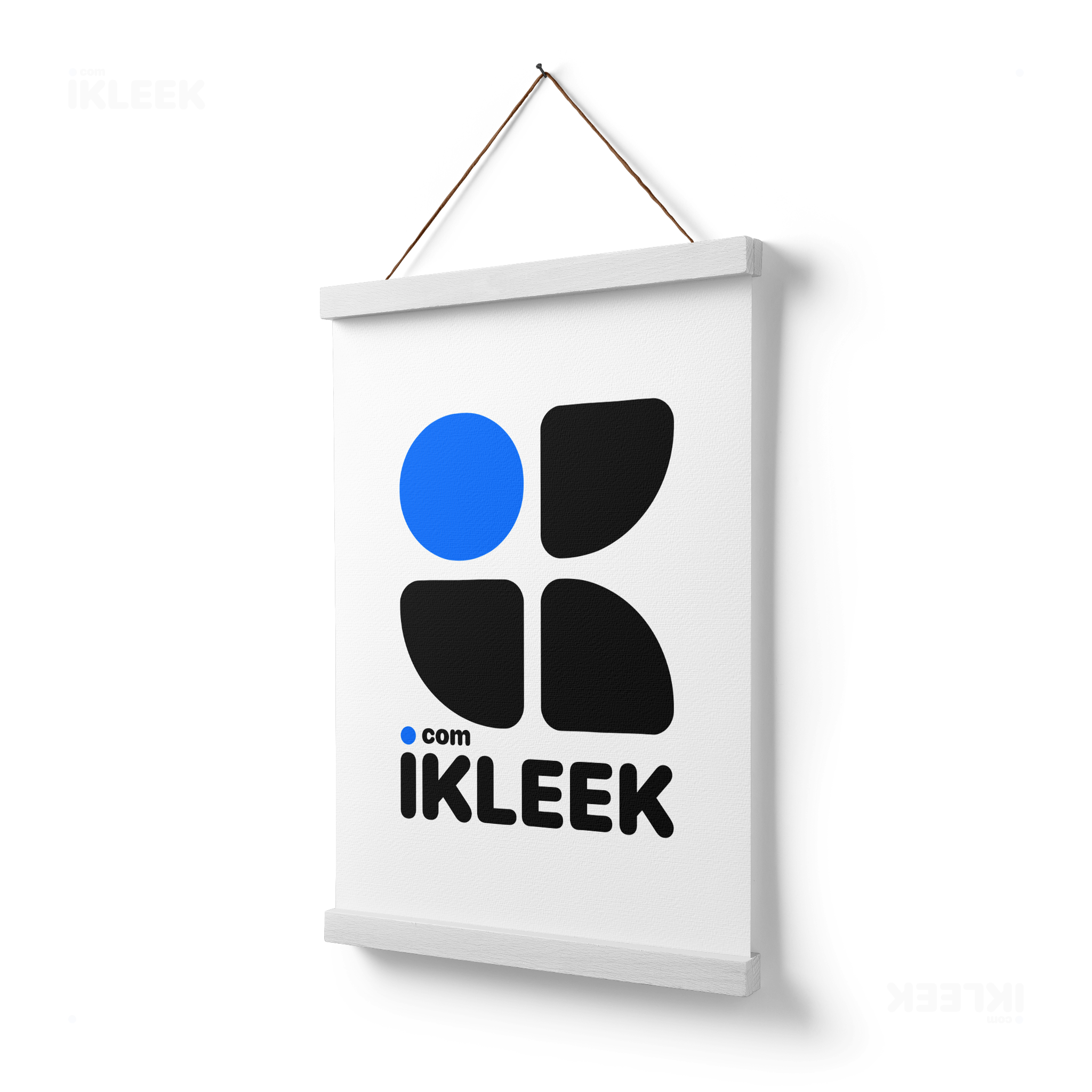 iKLEEKMark Magnetic Hanger Poster 03 White Wood