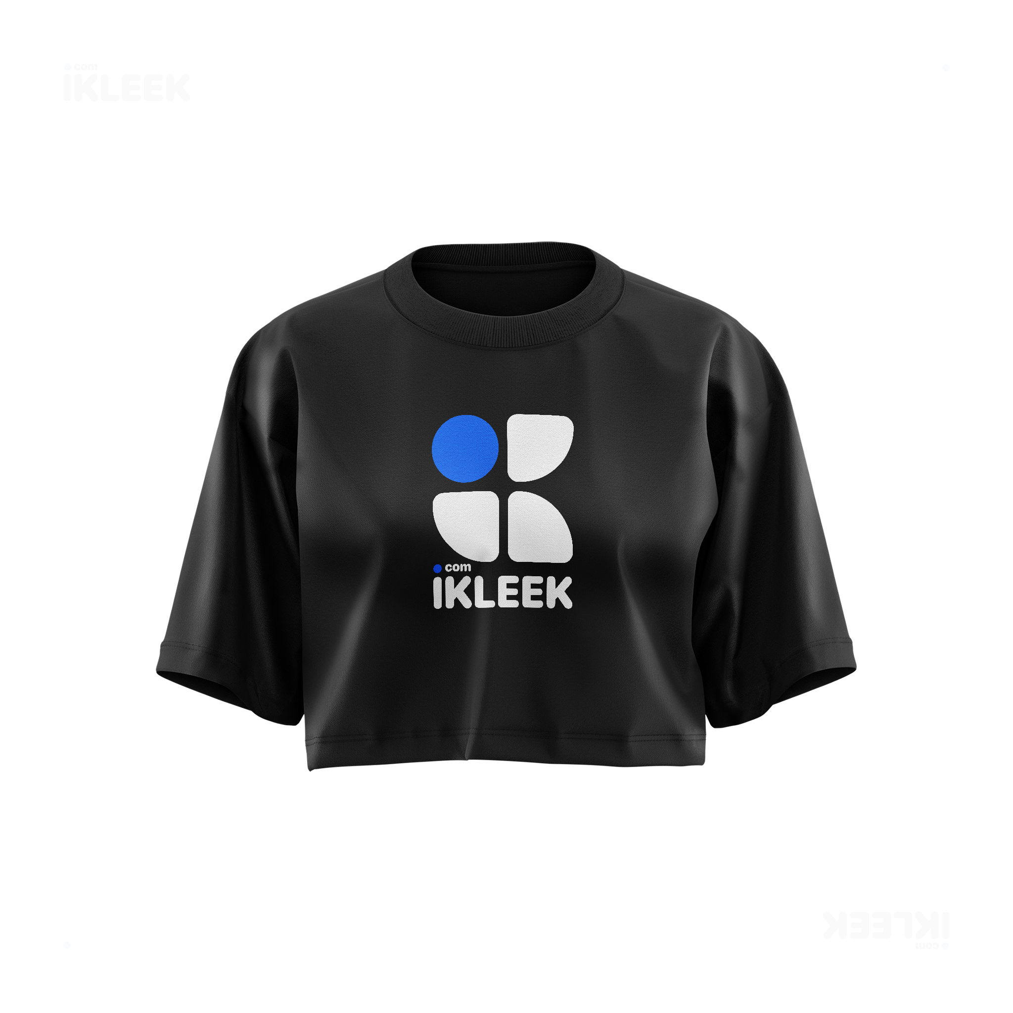 iKLEEKMark Over Sized Crop Top 01 Black