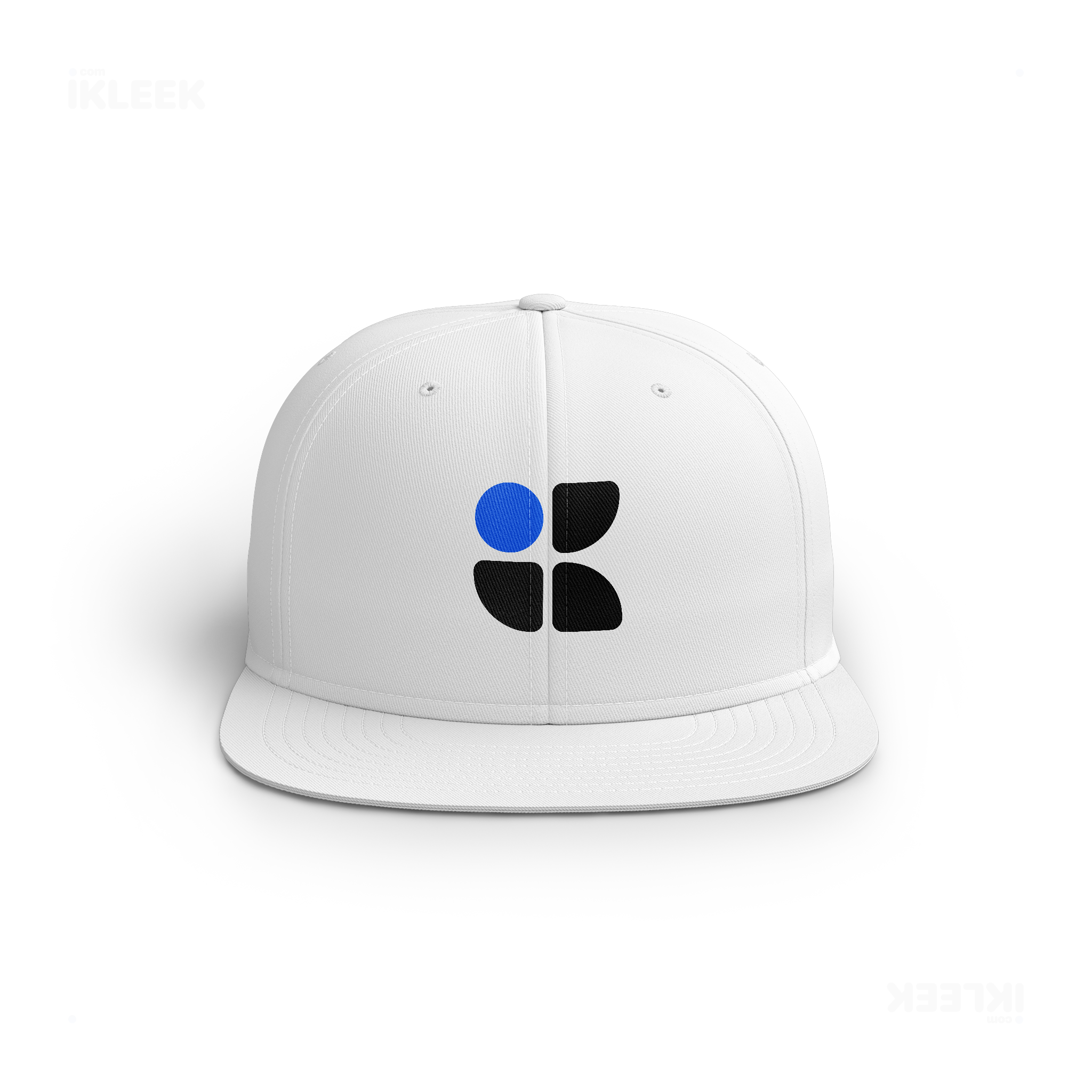 iKLEEKMark Snapback Caps 01 White DTF