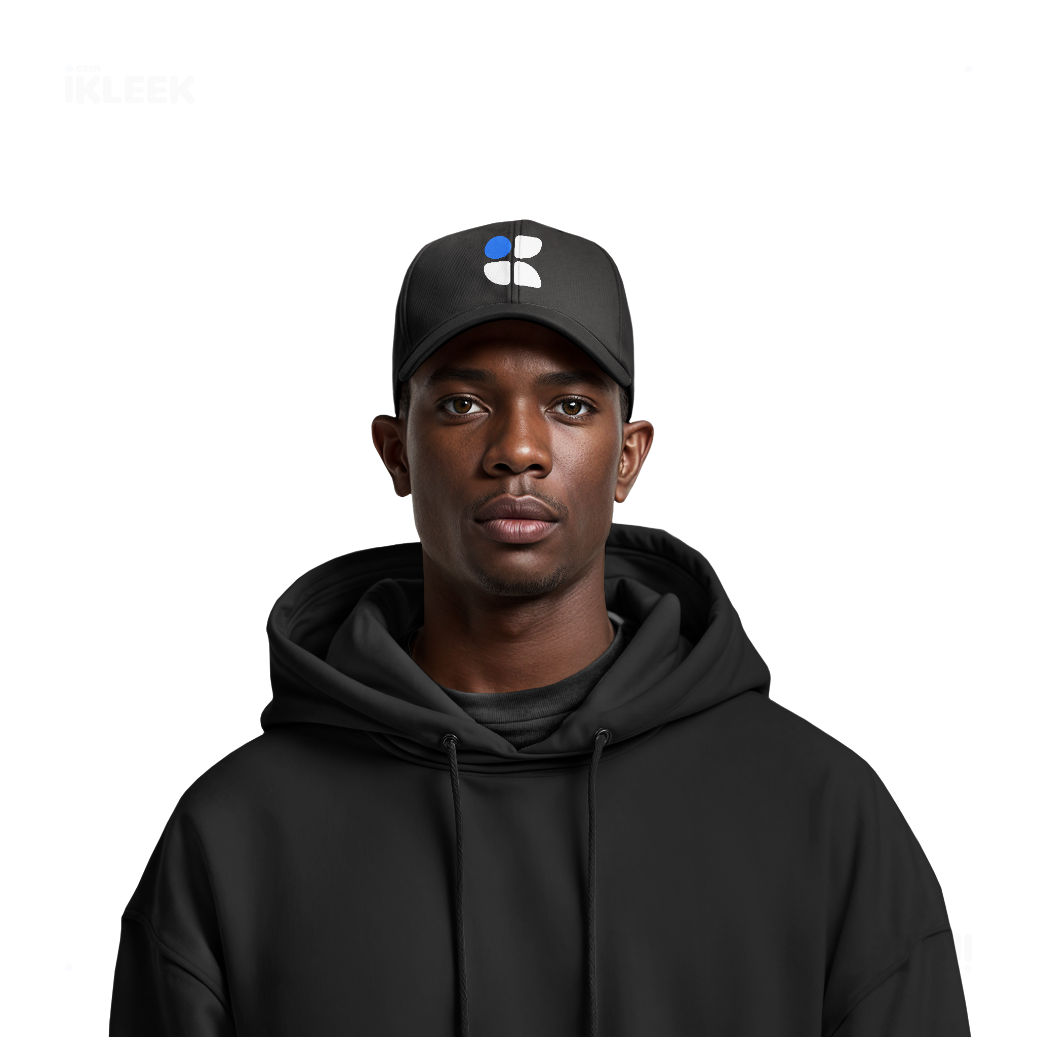 iKLEEKMark Snapback Caps 06 Black DTF