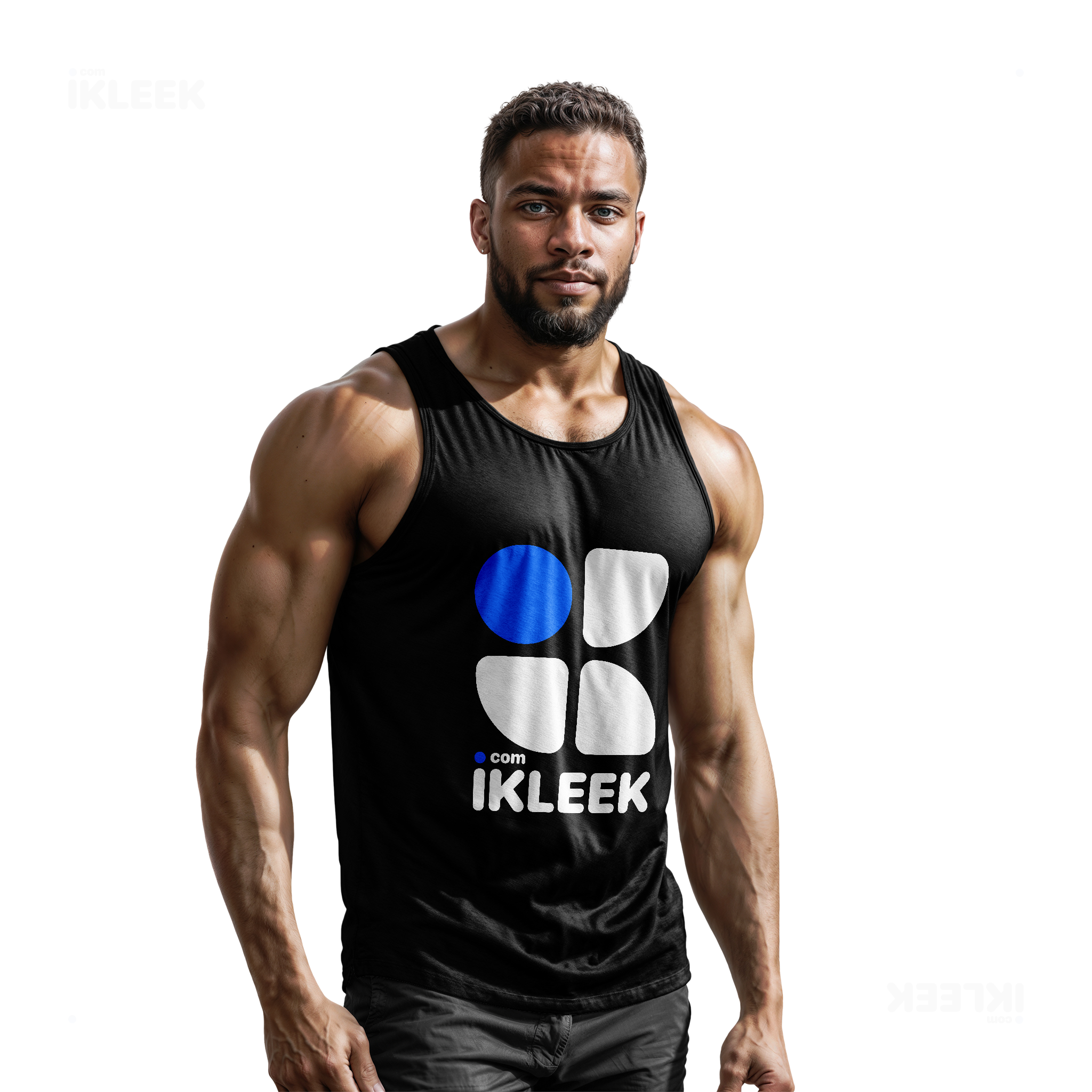 iKLEEKMark Tank Tops 02 Black