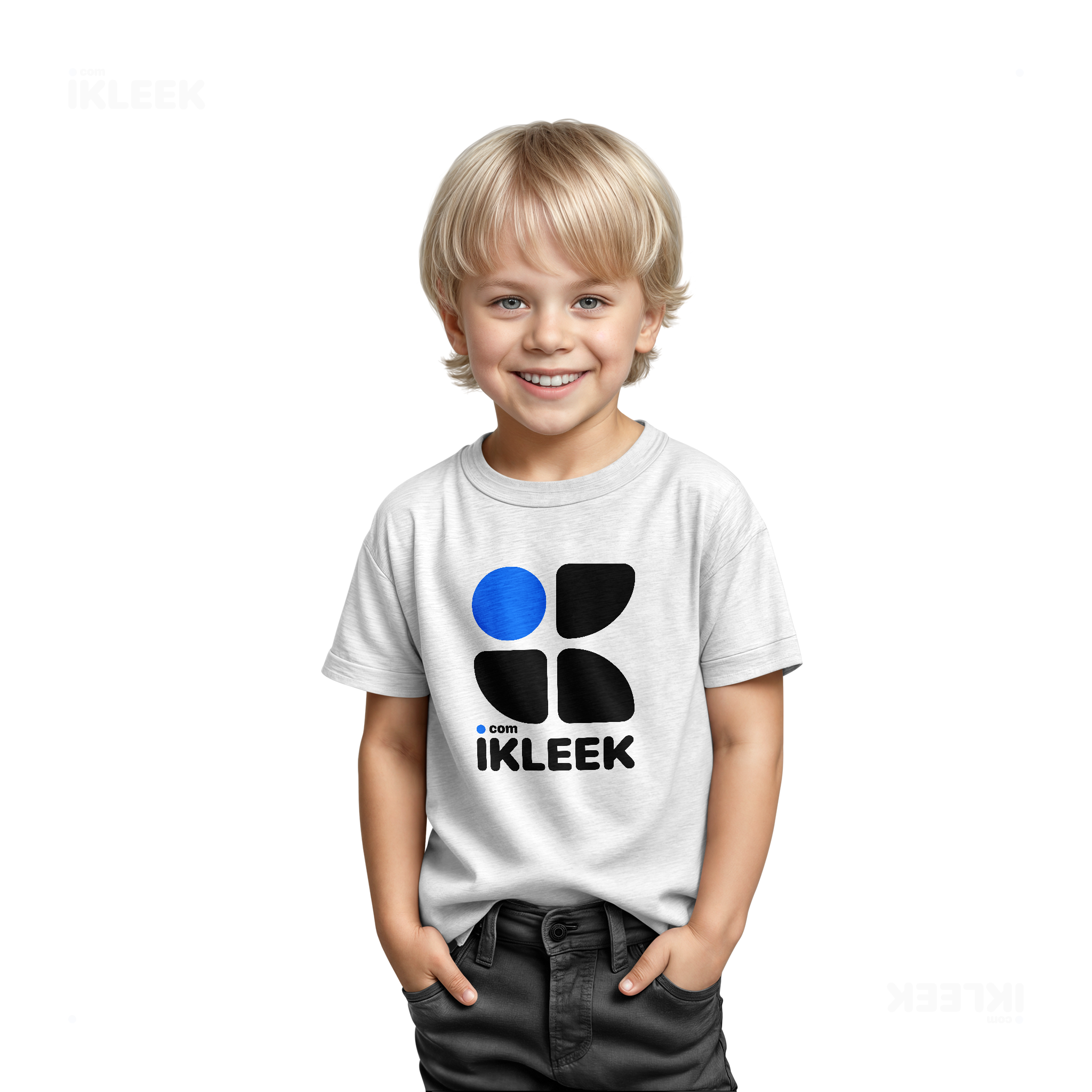 iKLEEKMark Toddler T Shirt 03 White