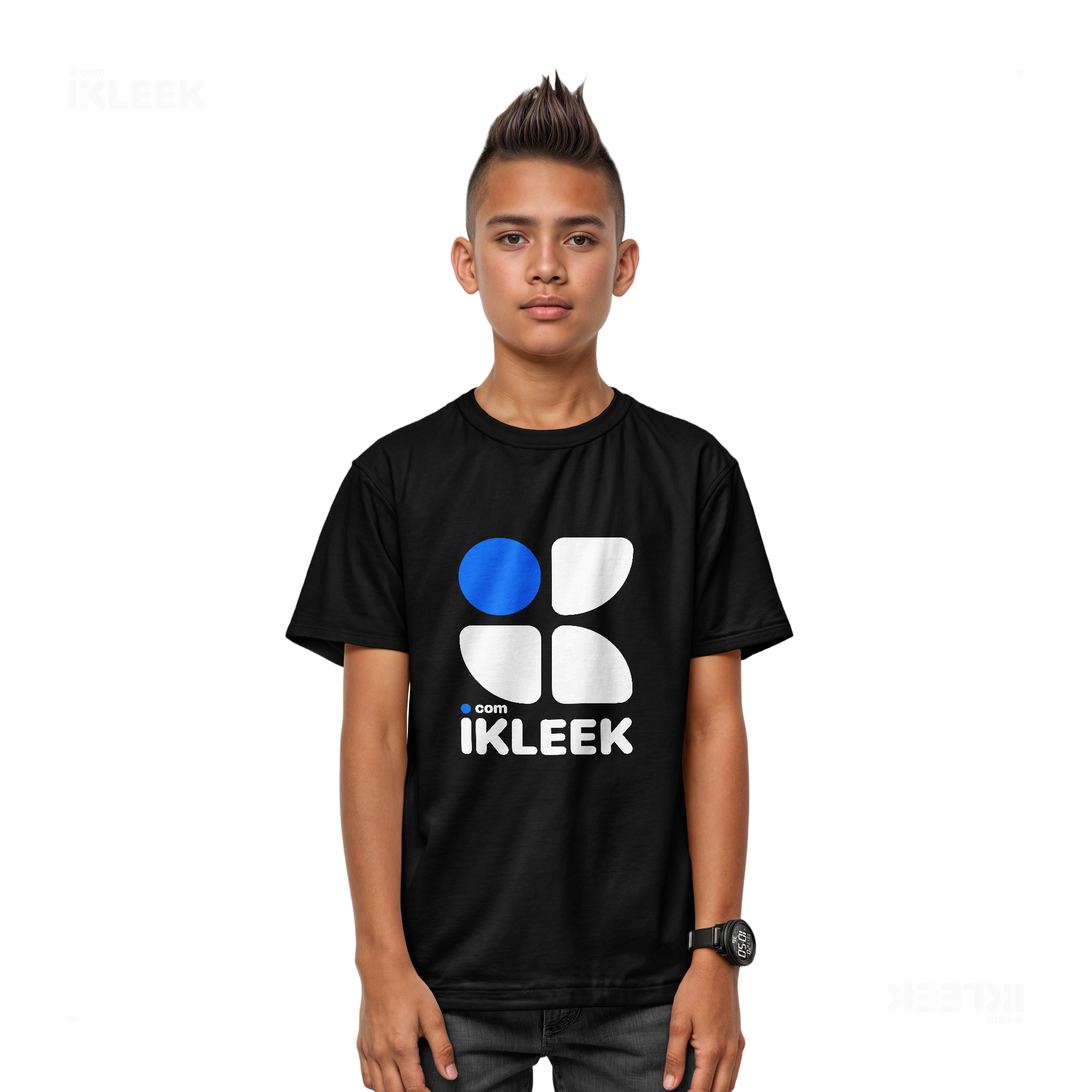 iKLEEKMark Youth T Shirt 03 Black