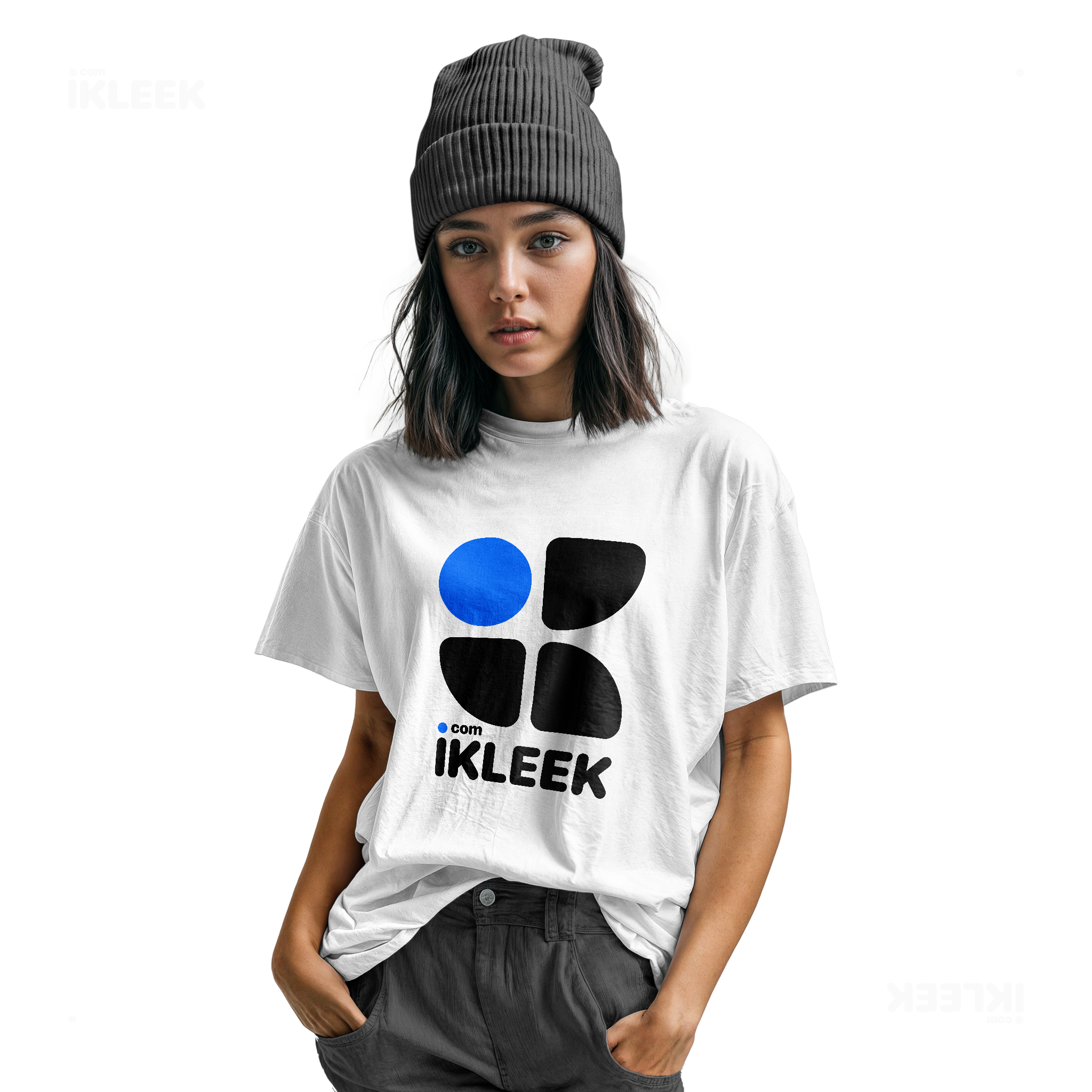 iKLEEKMark Youth T Shirt 04 White
