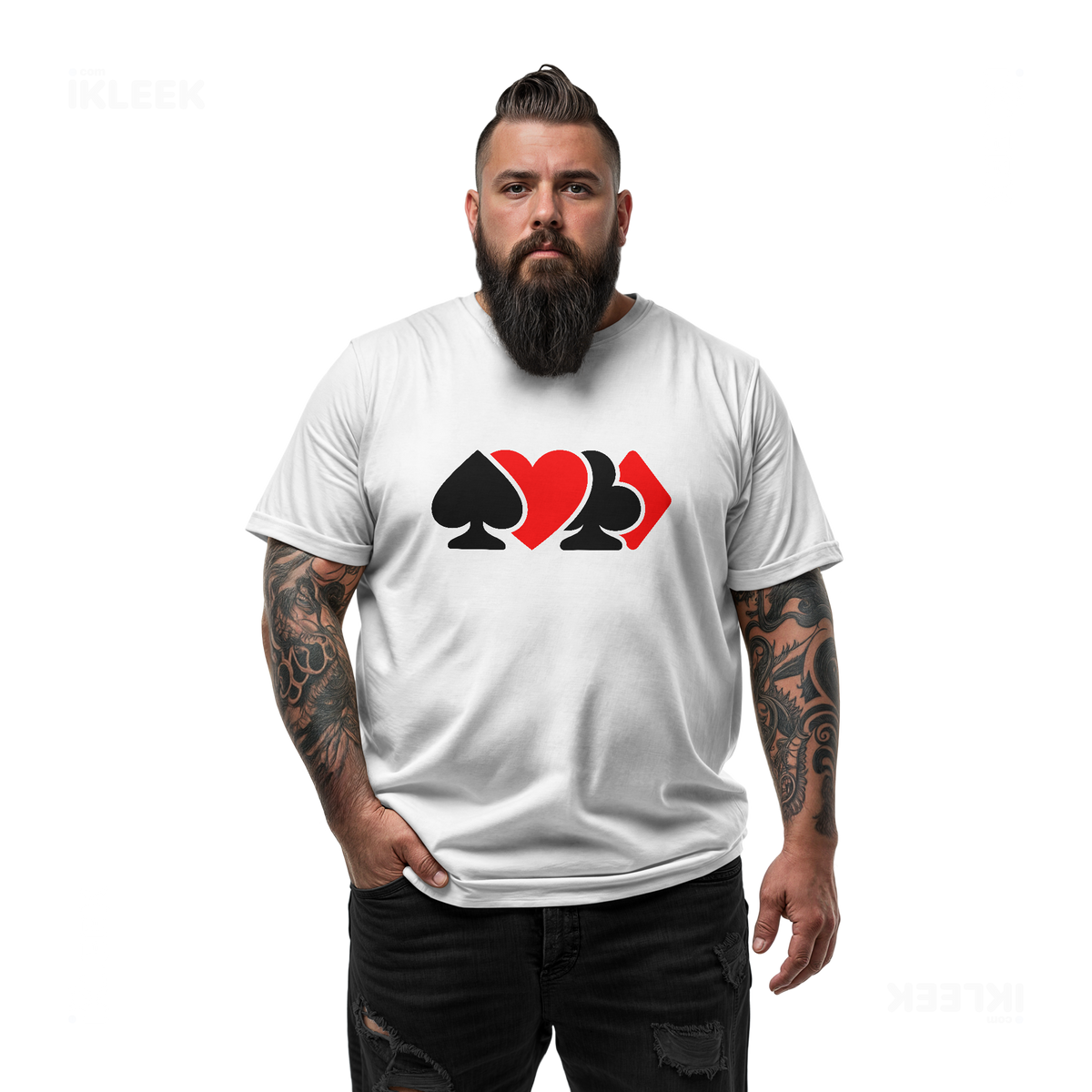 AllSuitsInline Adult T Shirt 05 White