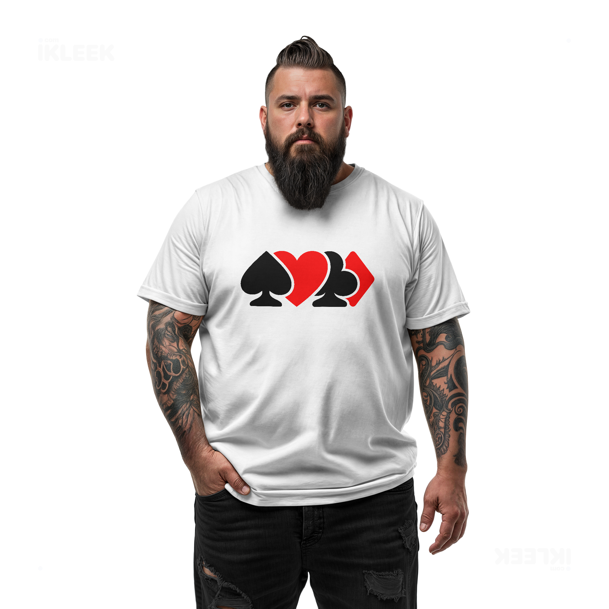 AllSuitsInline Adult T Shirt 05 White