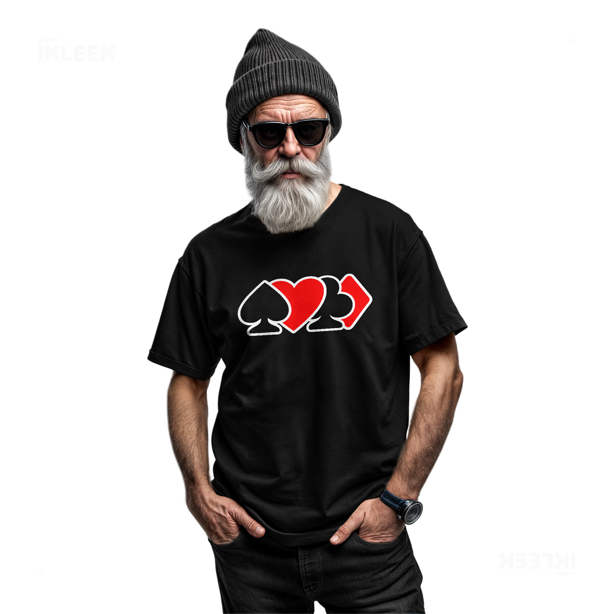 AllSuitsInline Adult T Shirt 06 Black