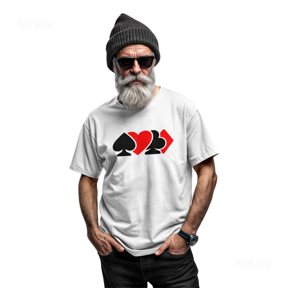 AllSuitsInline Adult T Shirt 06 White