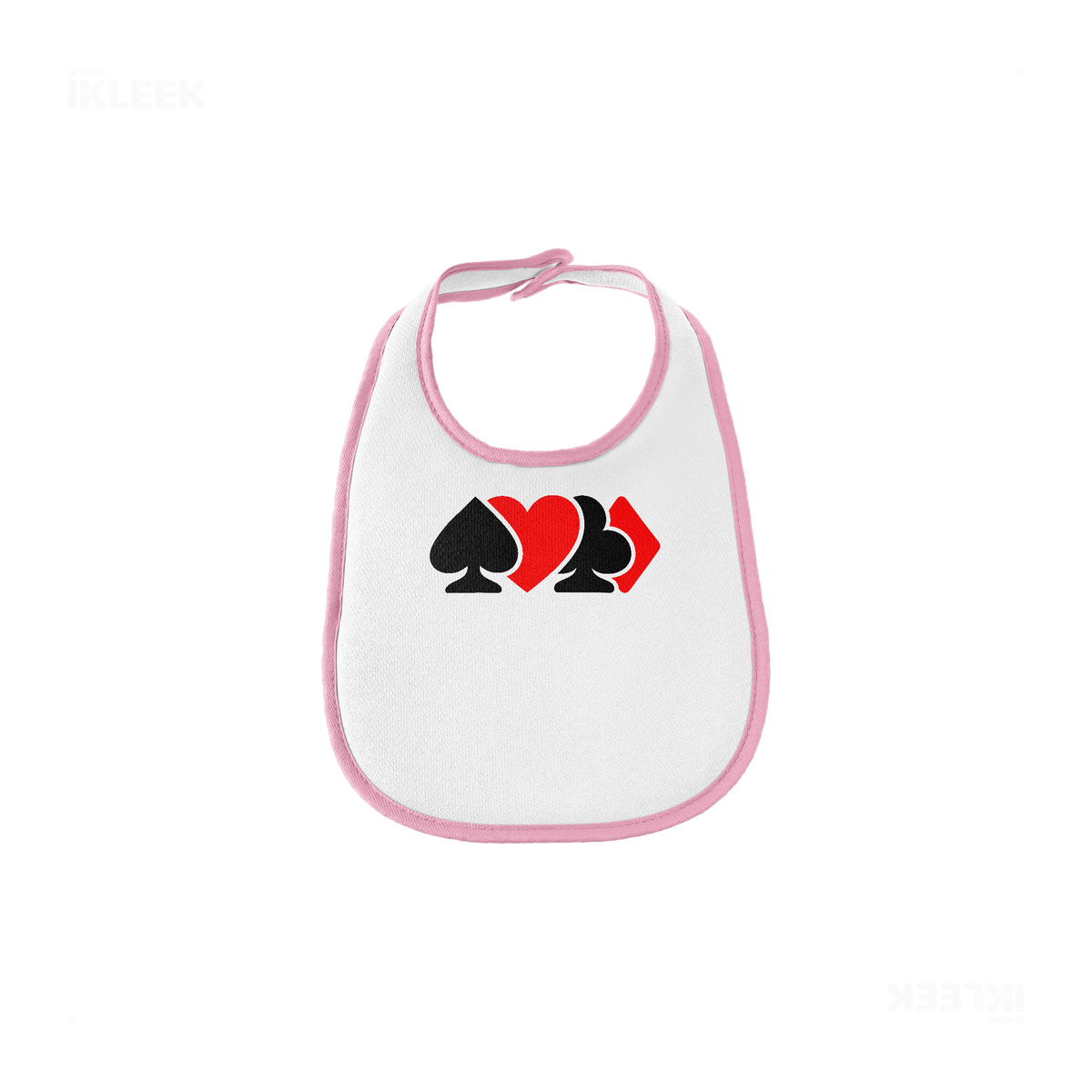 AllSuitsInline Baby Bibs 01 White Pink