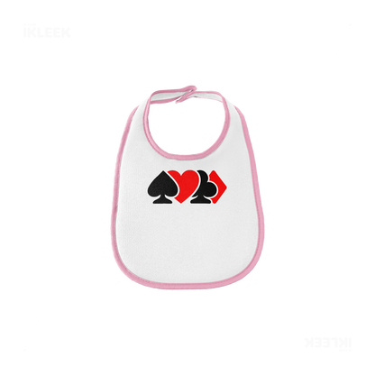 AllSuitsInline Baby Bibs 01 White Pink
