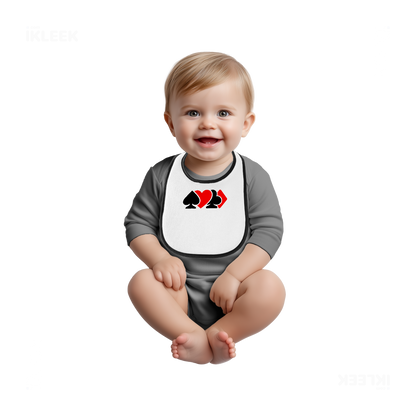 AllSuitsInline Baby Bibs 03 White Black