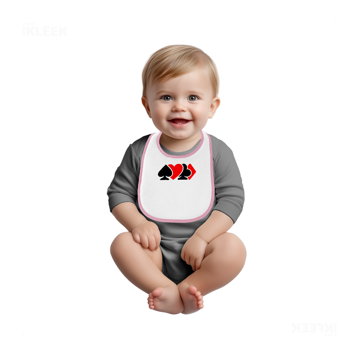 AllSuitsInline Baby Bibs 03 White Pink
