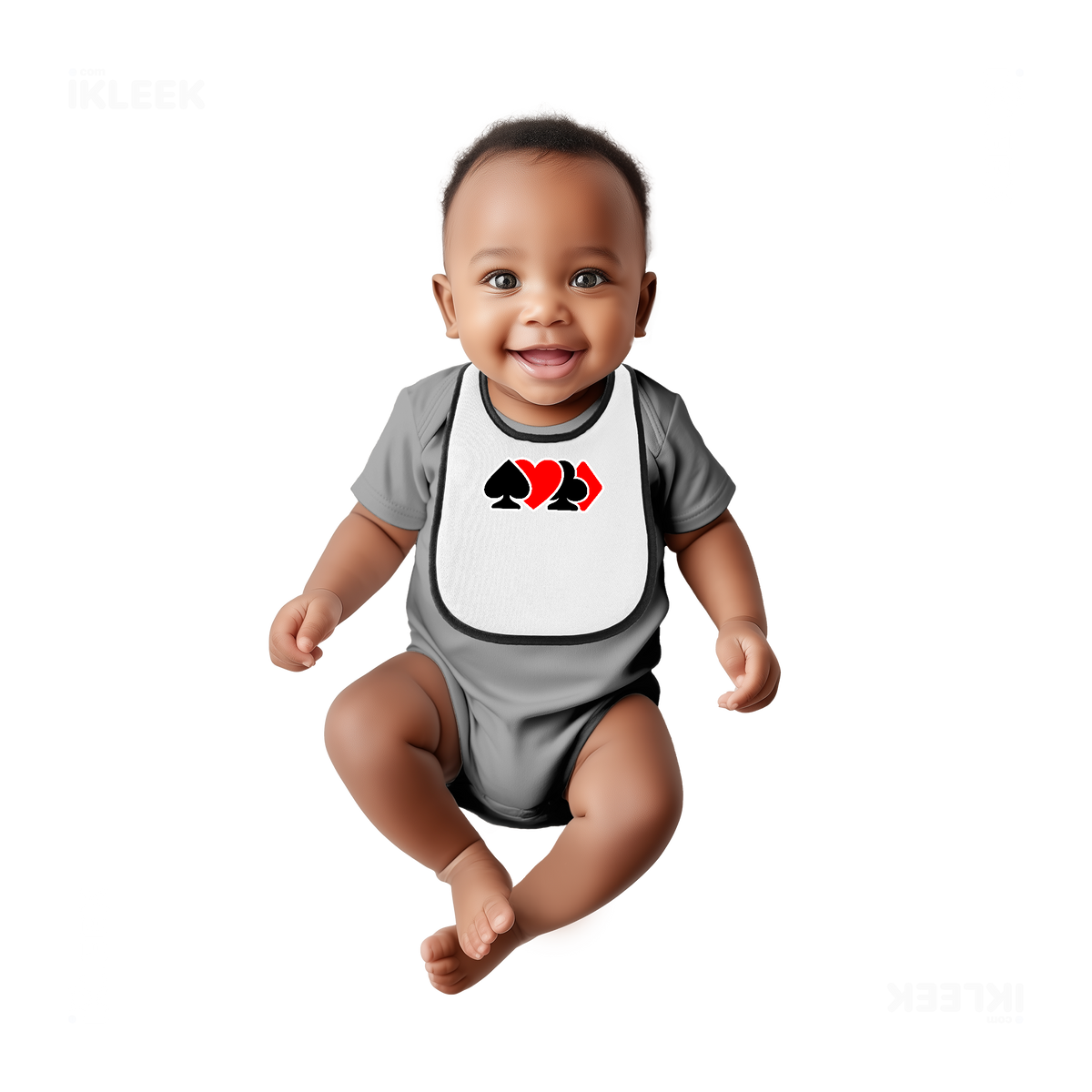 AllSuitsInline Baby Bibs 05 White Black