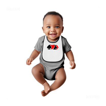 AllSuitsInline Baby Bibs 05 White Black