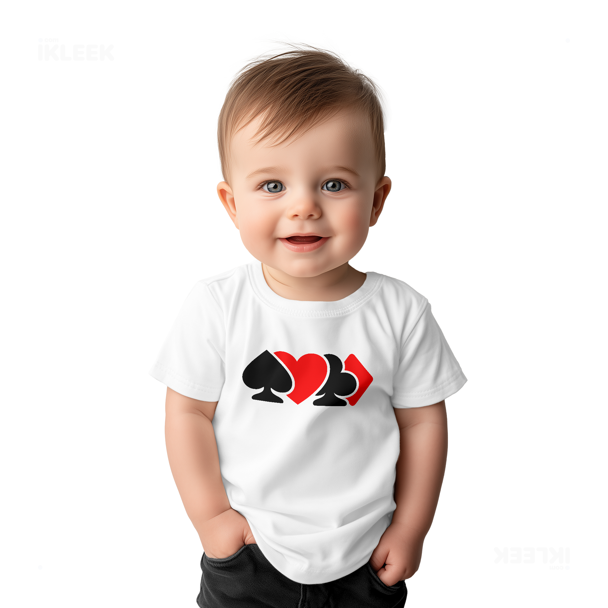 AllSuitsInline Baby T Shirt 03 White